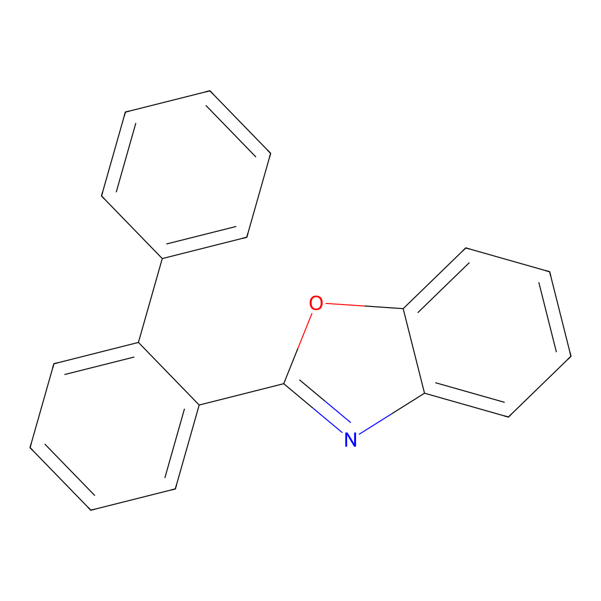 Benzoxazolyl biphenyl molecular structure, CAS 1042719-77-6