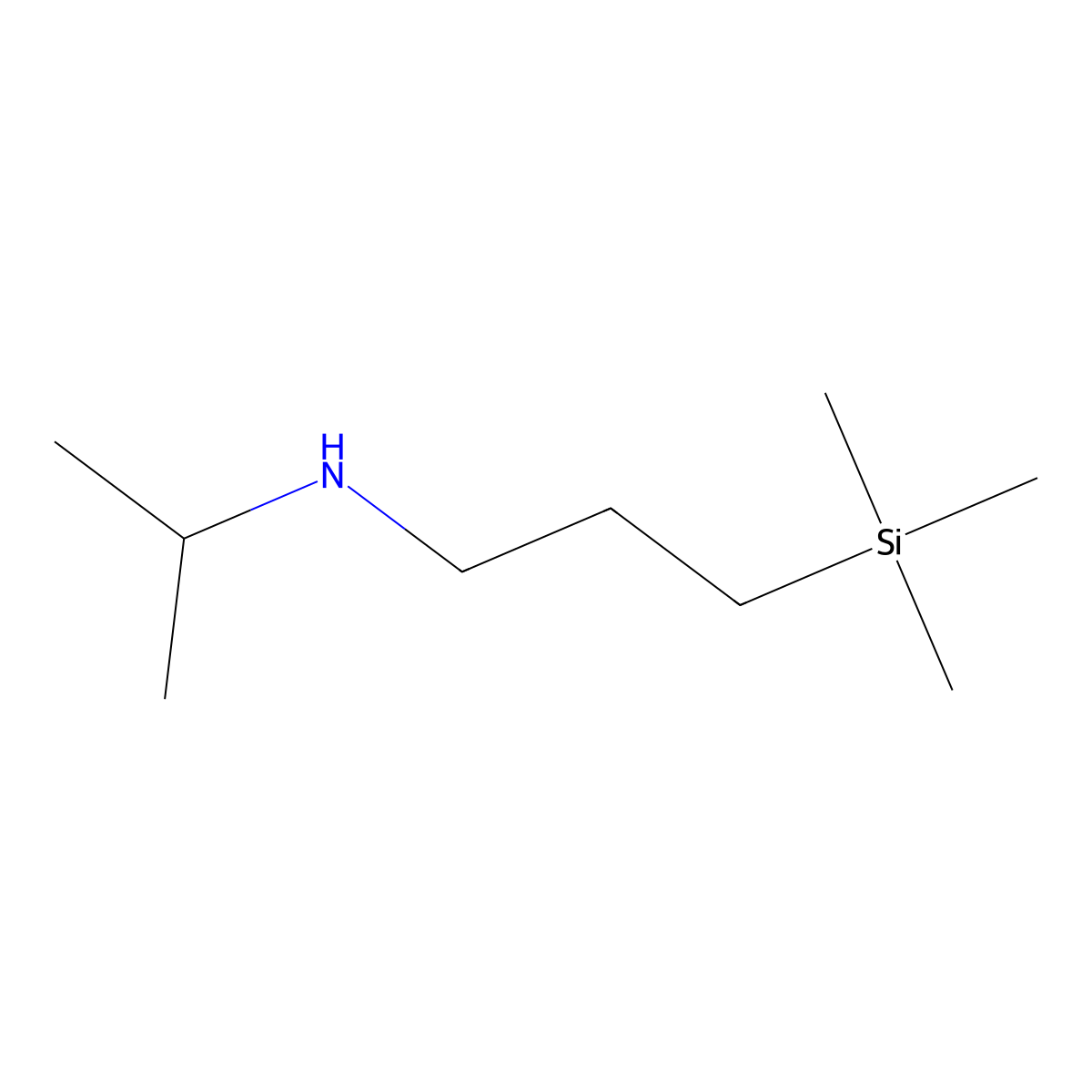 (Propan-2-yl)[3-(trimethylsilyl)propyl]amine molecular structure, CAS 104272-58-4