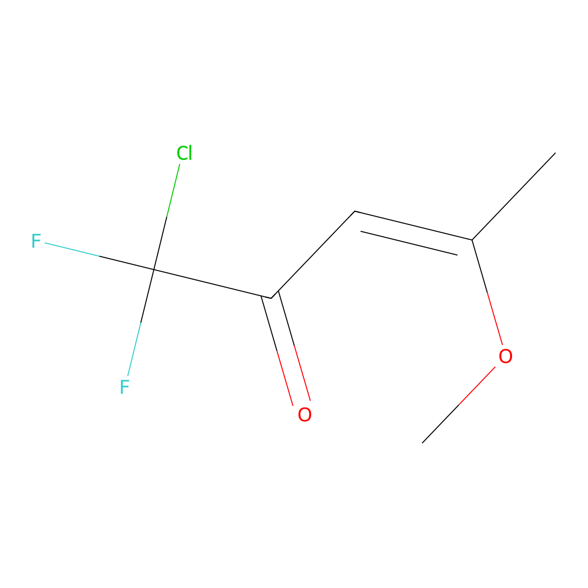 1-Chloro-1,1-difluoro-4-methoxypent-3-en-2-one molecular structure, CAS 1042720-33-1