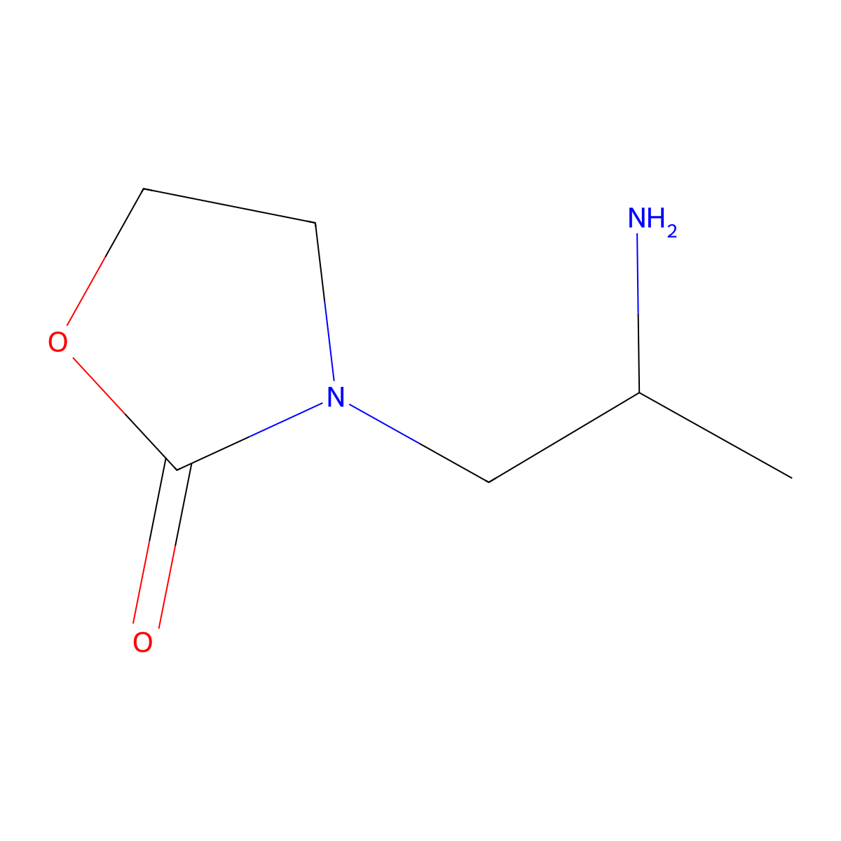 3-(2-Aminopropyl)-1,3-oxazolidin-2-one molecular structure, CAS 1042776-73-7