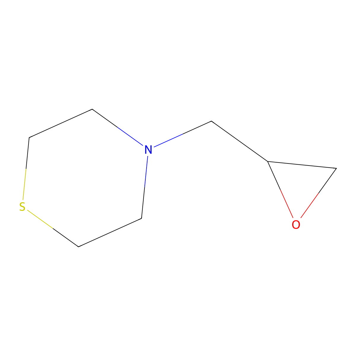 4-(Oxiran-2-ylmethyl)thiomorpholine molecular structure, CAS 1042782-25-1