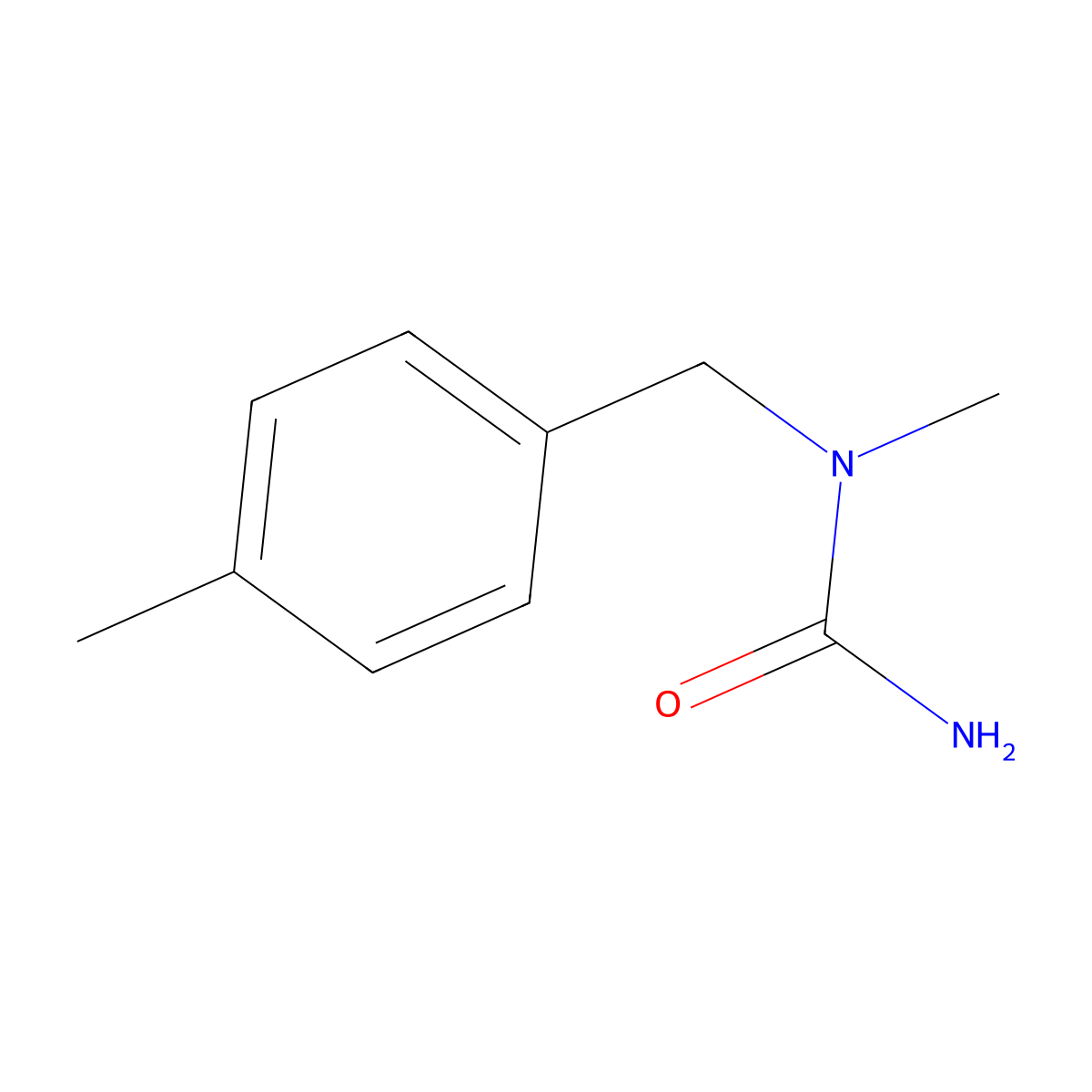 1-Methyl-1-[(4-methylphenyl)methyl]urea molecular structure, CAS 1042782-27-3