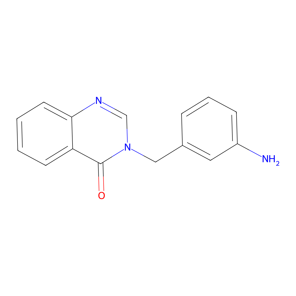 3-[(3-Aminophenyl)methyl]-3,4-dihydroquinazolin-4-one molecular structure, CAS 1042796-67-7