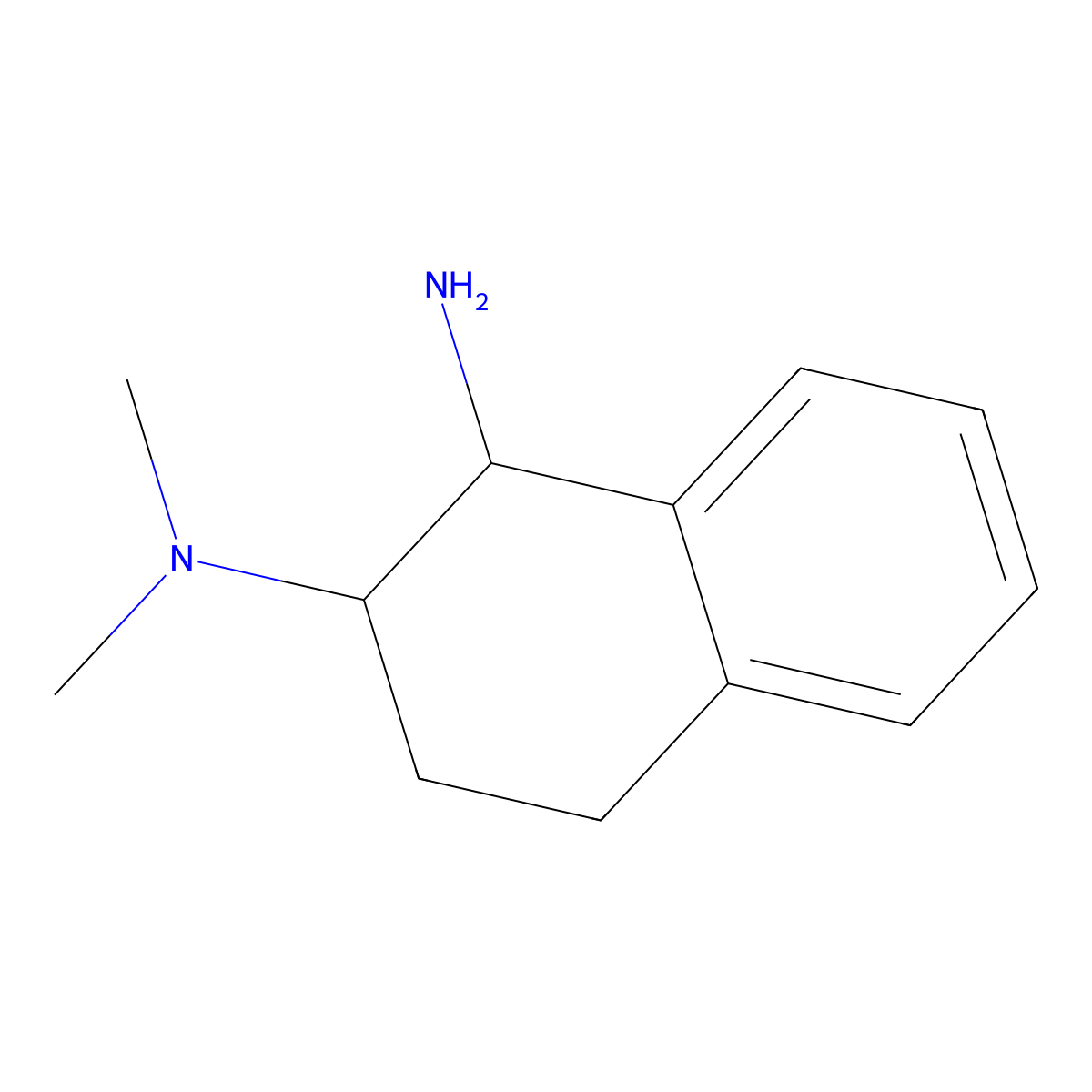 2-N,2-N-dimethyl-1,2,3,4-tetrahydronaphthalene-1,2-diamine molecular structure, CAS 1042797-88-5