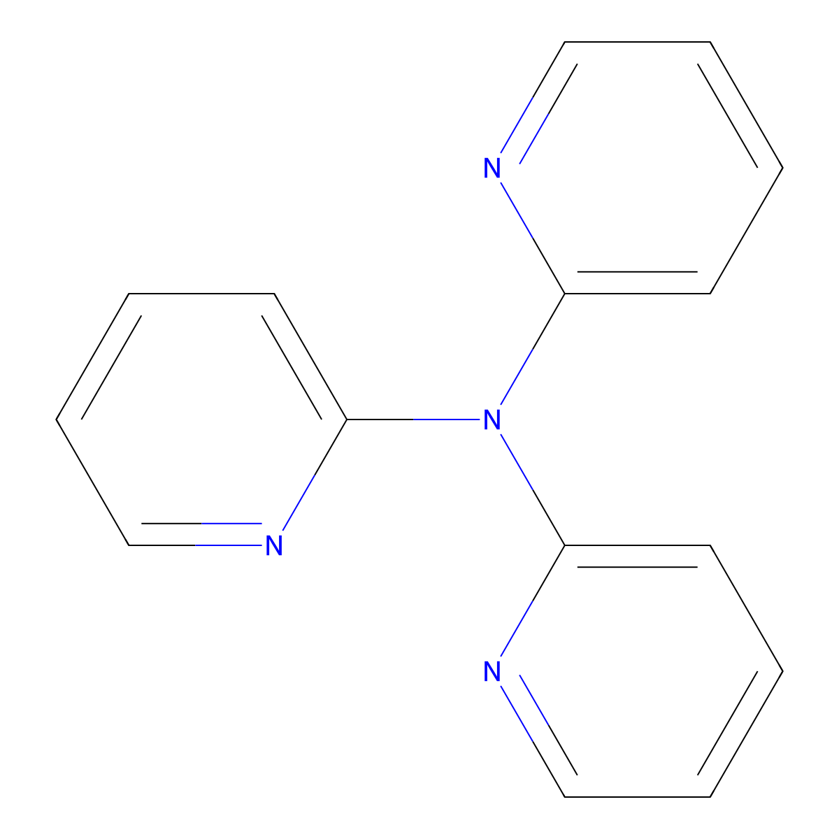 N,N-Di(pyridin-2-yl)pyridin-2-amine molecular structure, CAS 10428-50-9