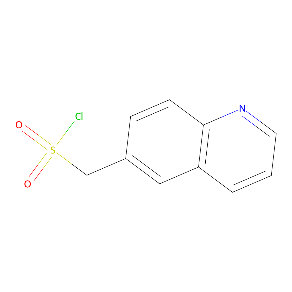 (Quinolin-6-yl)methanesulfonyl chloride molecular structure, CAS 1042810-43-4