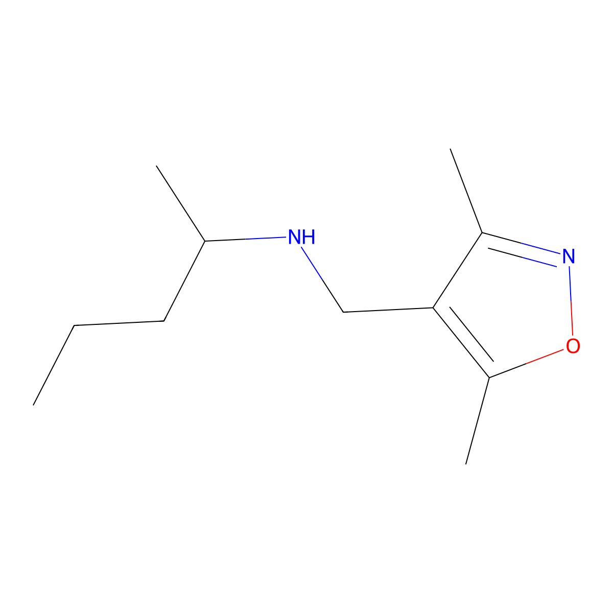 [(Dimethyl-1,2-oxazol-4-yl)methyl](pentan-2-yl)amine molecular structure, CAS 1042816-21-6