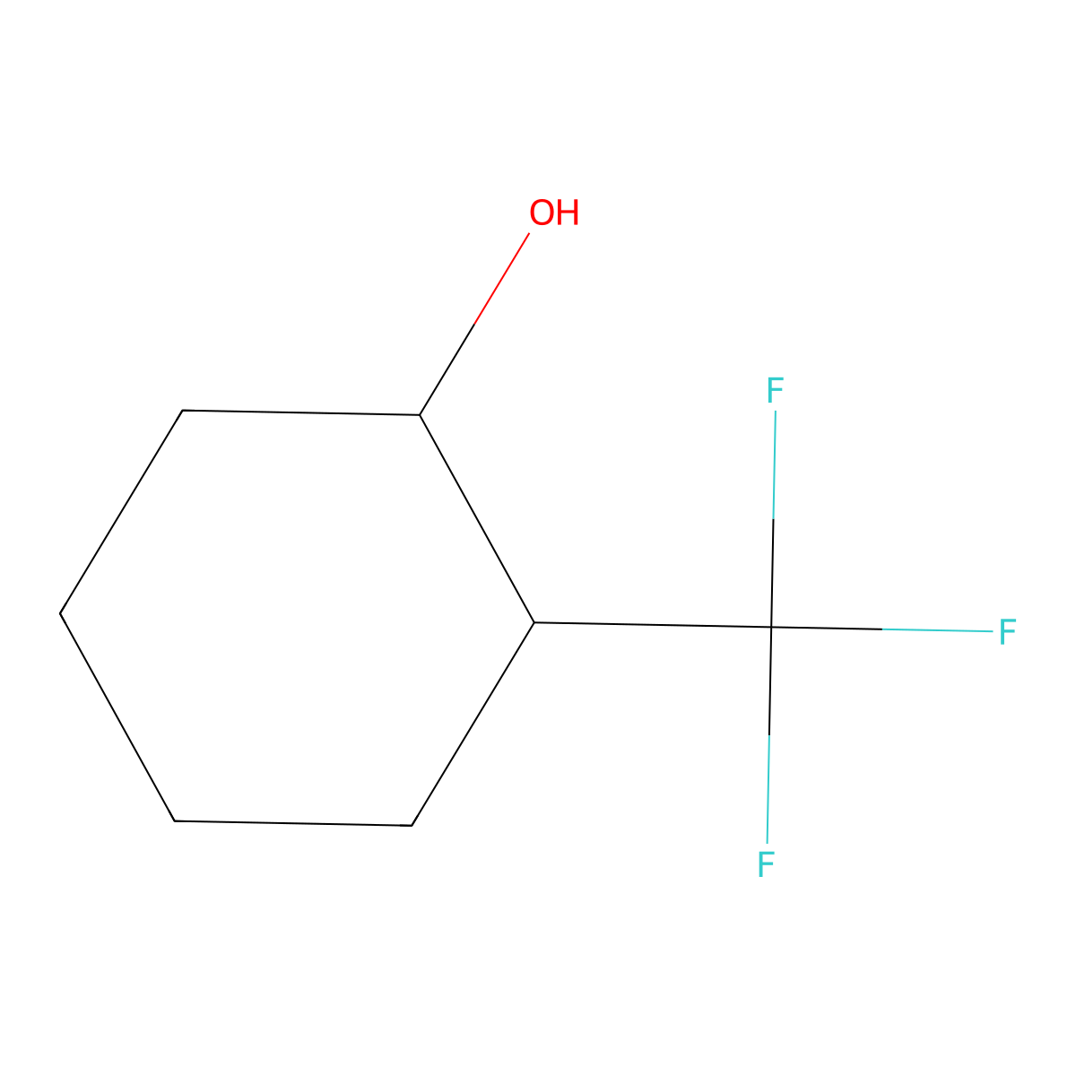 2-(Trifluoromethyl)cyclohexanol molecular structure, CAS 104282-19-1