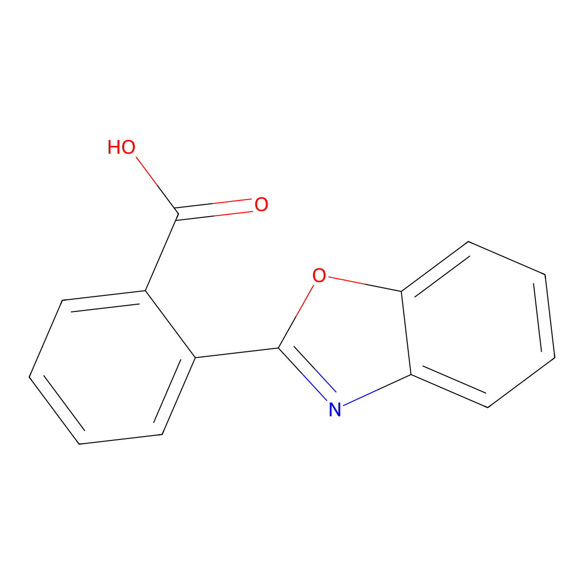 2-(2-Benzoxazolyl)benzoic acid molecular structure, CAS 104286-03-5