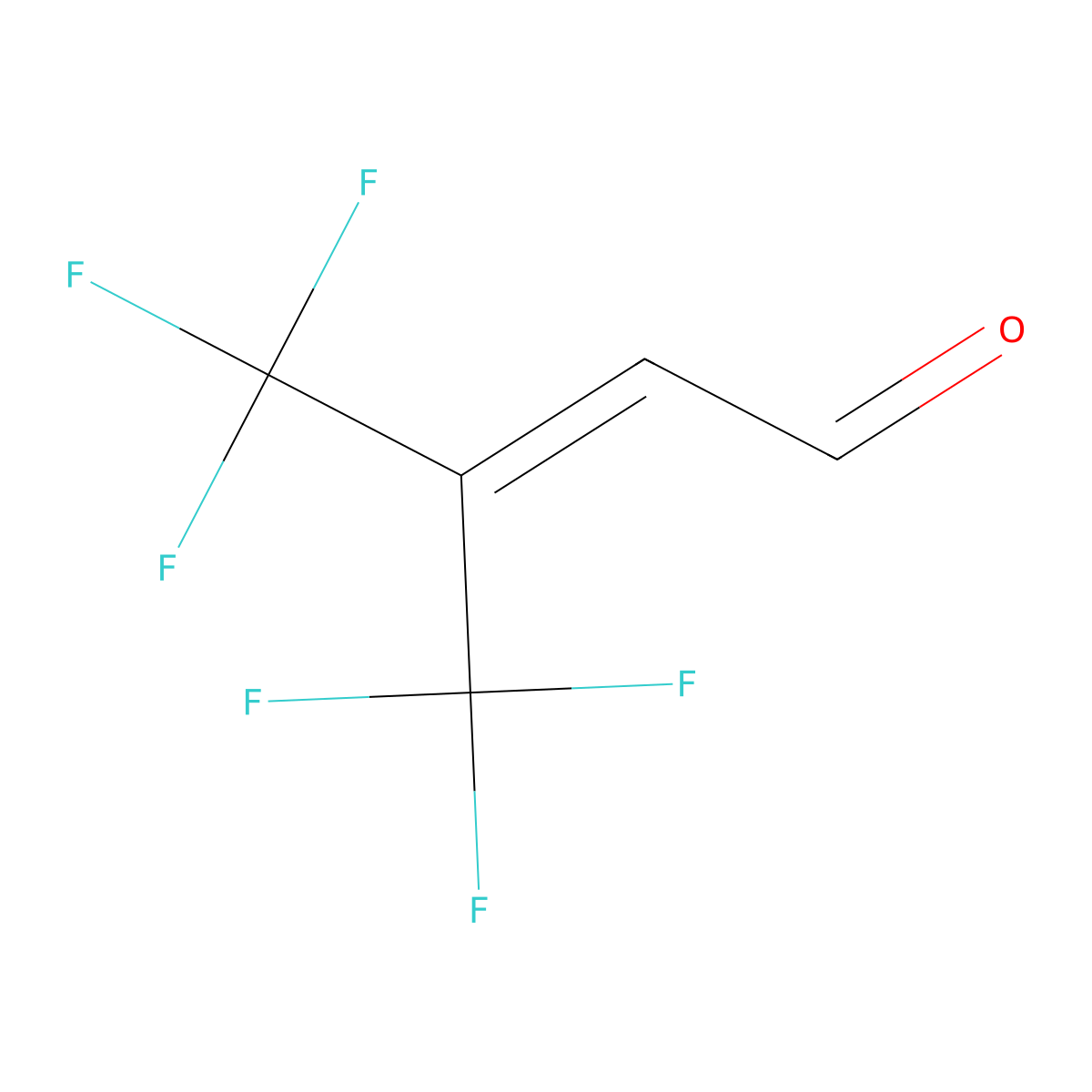 4,4,4-Trifluoro-3-(trifluoromethyl)but-2-enal molecular structure, CAS 104291-39-6