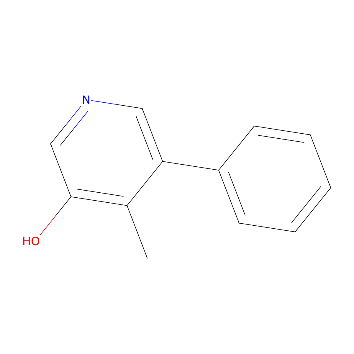 4-Methyl-5-phenylpyridin-3-ol molecular structure, CAS 104293-72-3