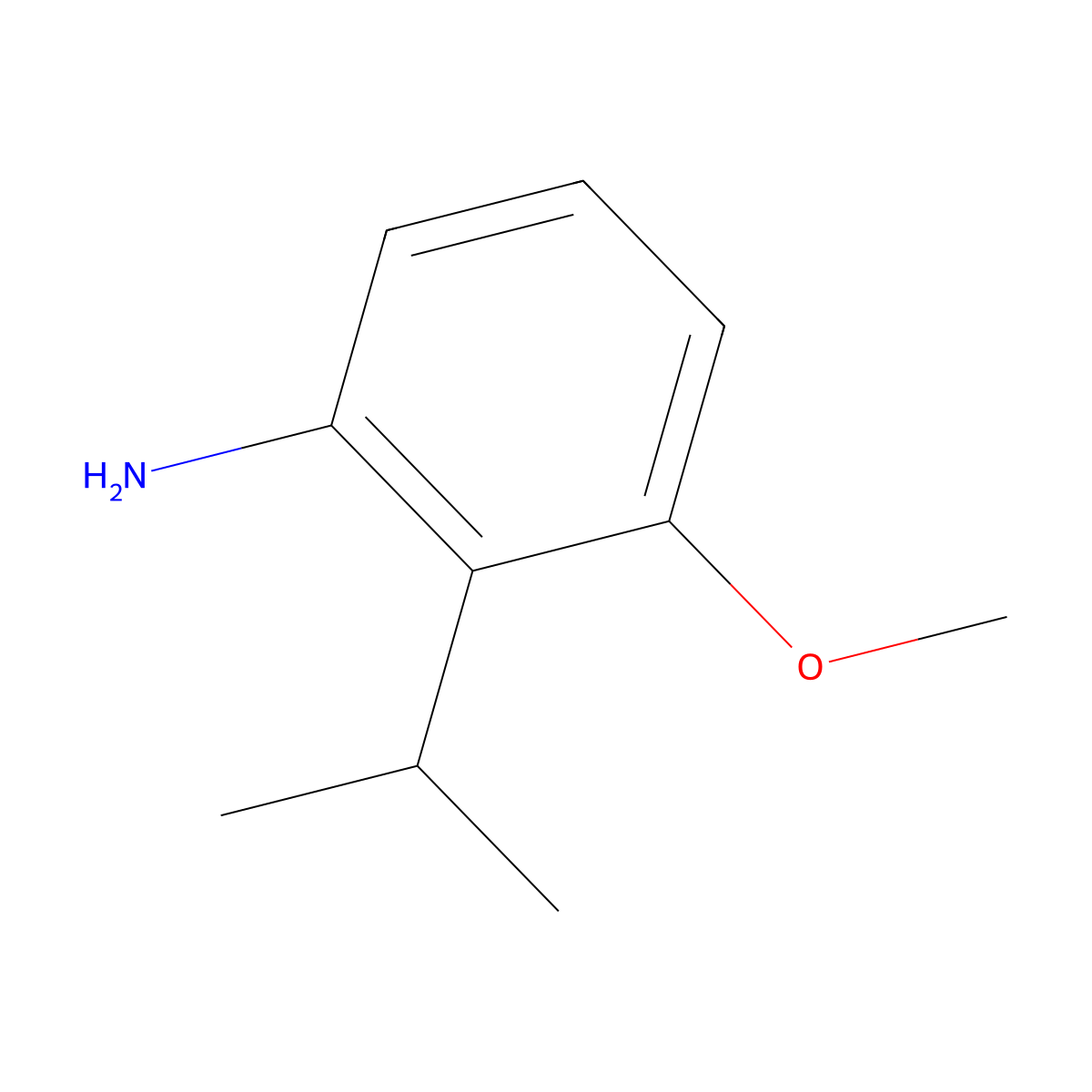 2-Isopropyl-3-methoxyaniline molecular structure, CAS 104294-57-7