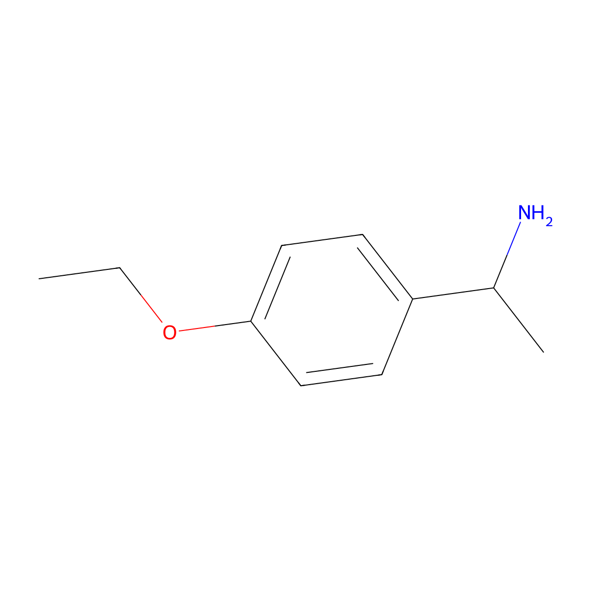 1-(4-Ethoxyphenyl)ethan-1-amine molecular structure, CAS 104294-63-5