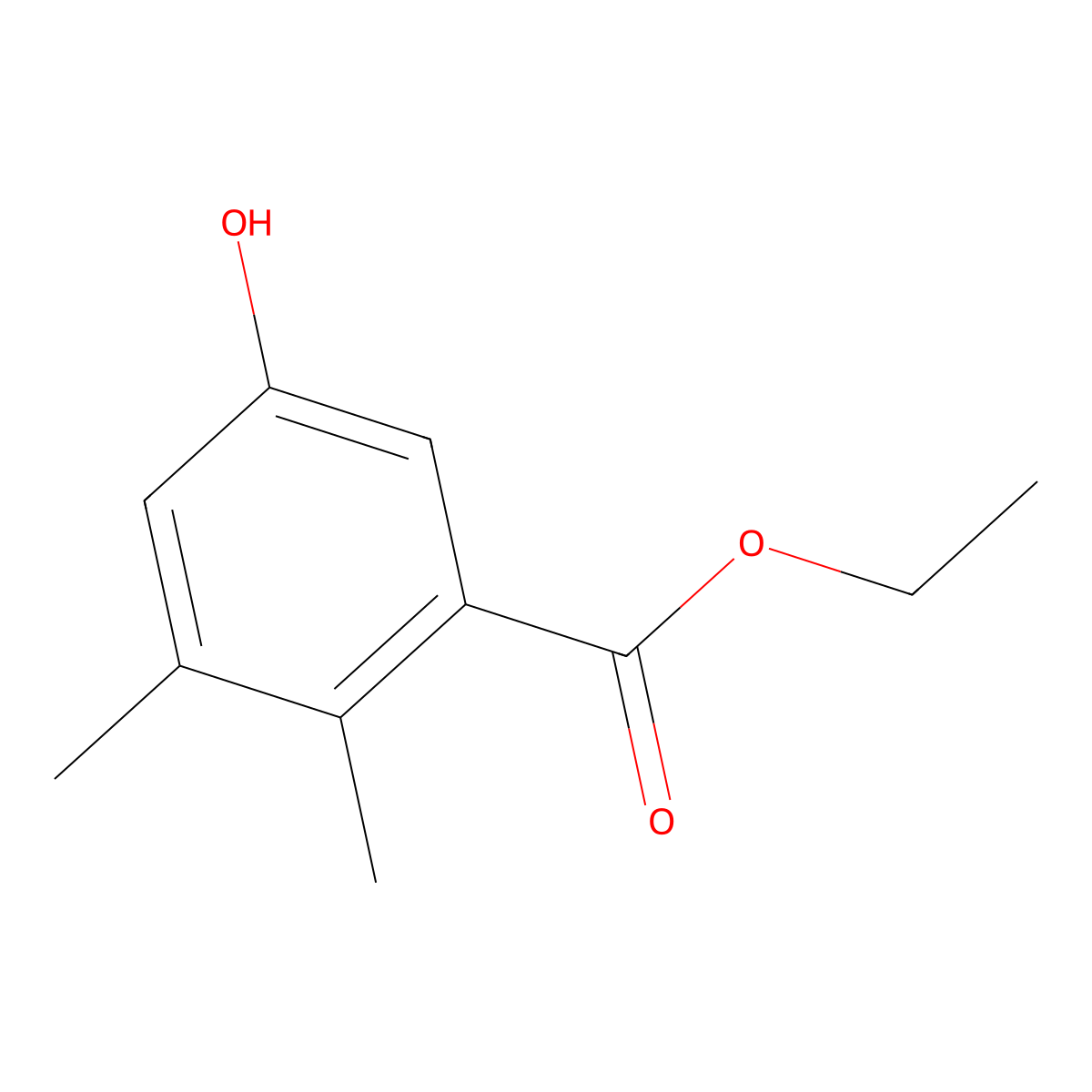 Ethyl 5-hydroxy-2,3-dimethylbenzoate molecular structure, CAS 104295-96-7