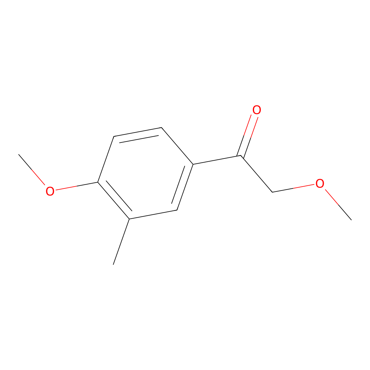 2-Methoxy-1-(4-methoxy-3-methylphenyl)ethanone molecular structure, CAS 104295-98-9