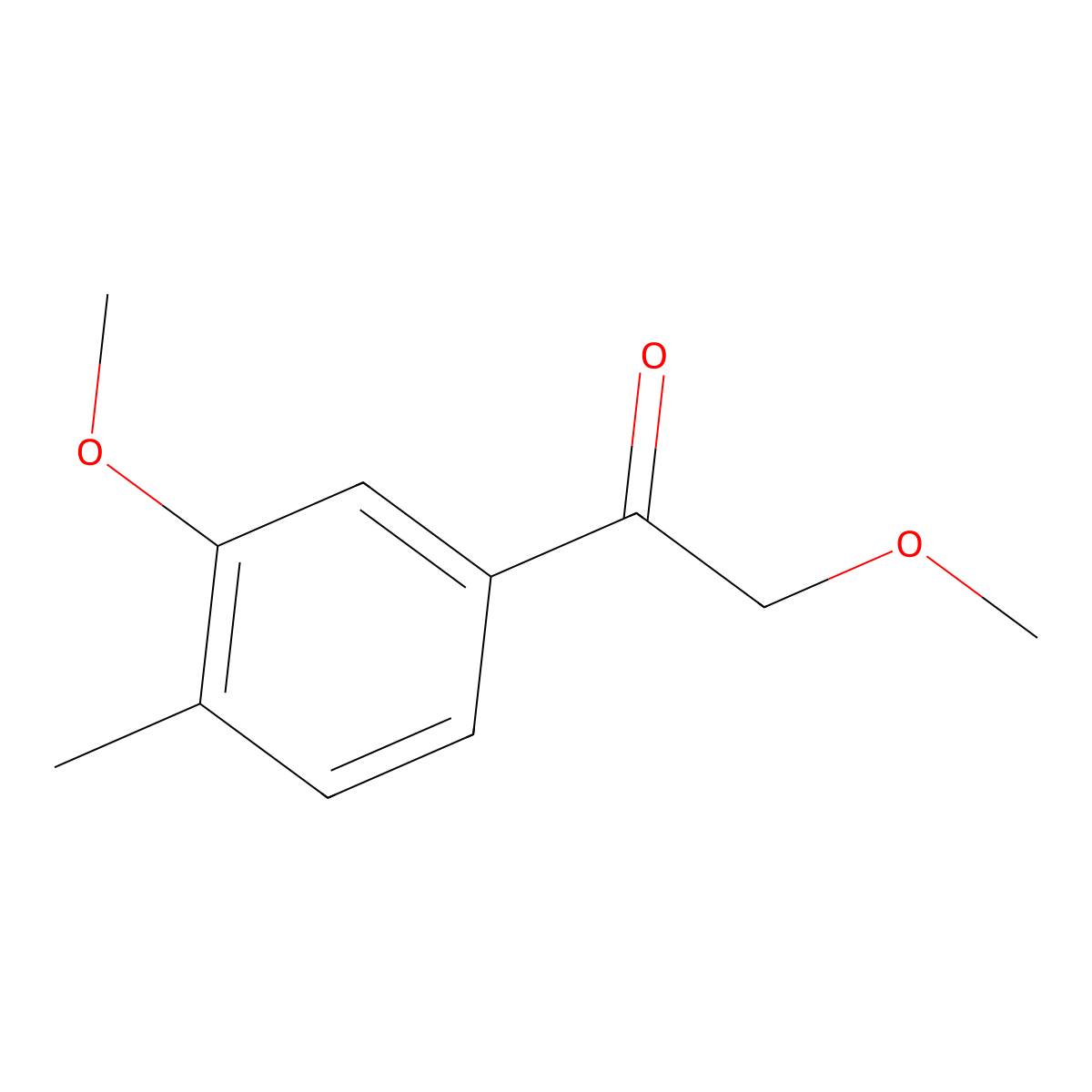 2-Methoxy-1-(3-methoxy-4-methylphenyl)ethanone molecular structure, CAS 104296-17-5