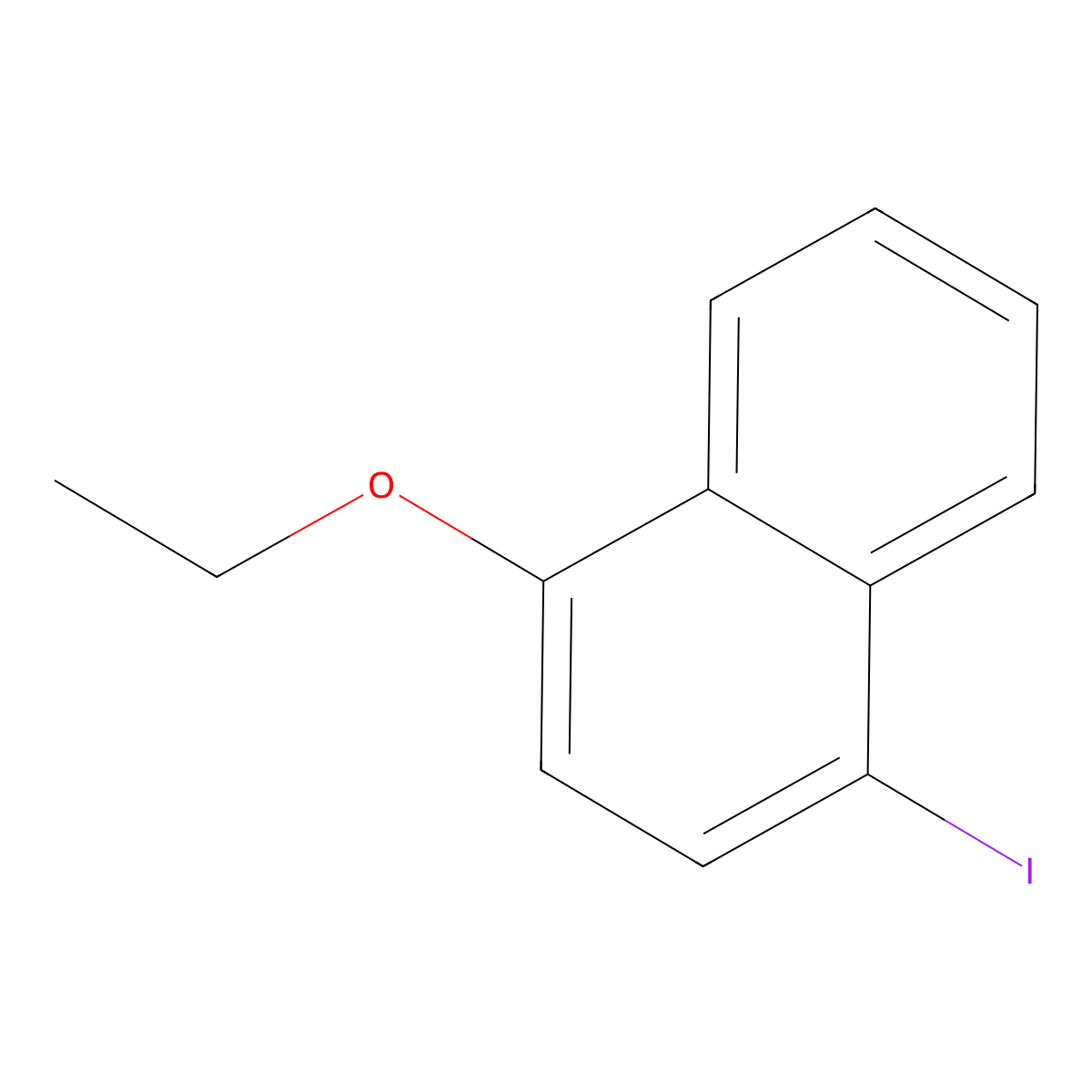 1-Ethoxy-4-iodonaphthalene molecular structure, CAS 104296-74-4