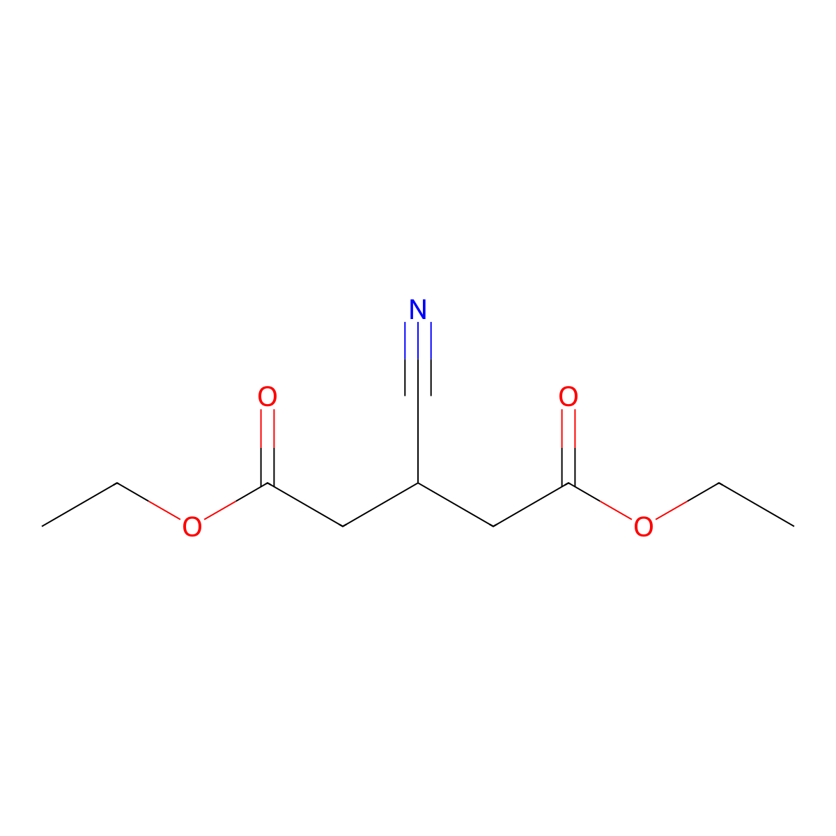 3-Cyano-pentanedioic acid diethyl ester molecular structure, CAS 104296-80-2