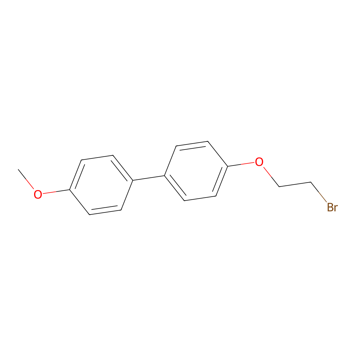 4-(2-Bromoethoxy)-4'-methoxy-1,1'-biphenyl molecular structure, CAS 1042969-03-8