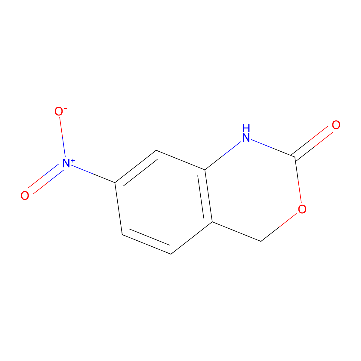 7-Nitro-1H-benzo[d][1,3]oxazin-2(4H)-one molecular structure, CAS 1042972-63-3