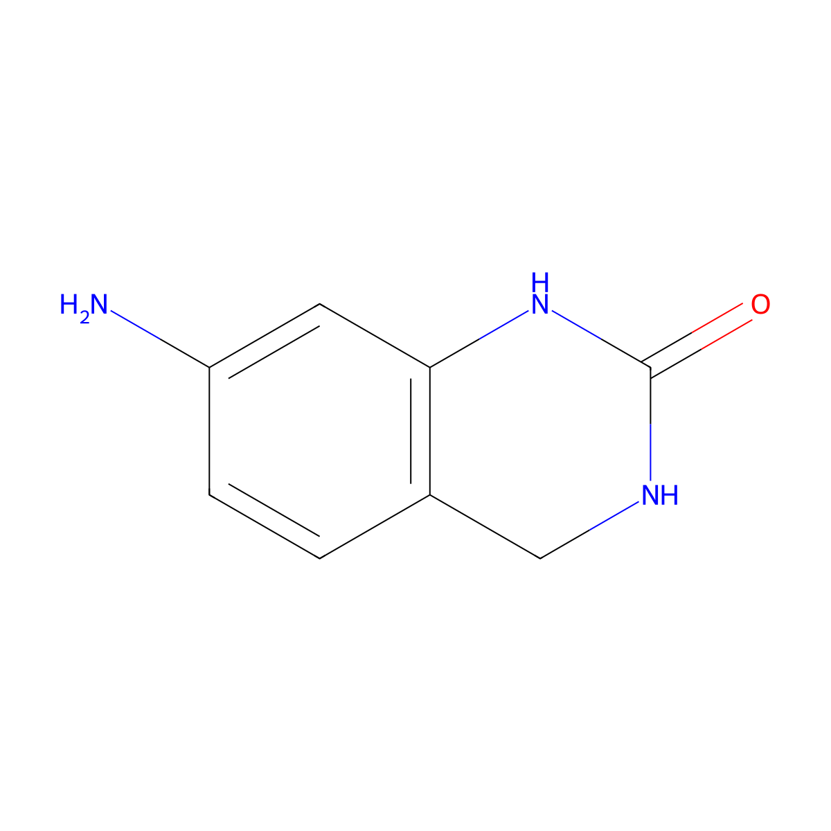 7-Amino-1,2,3,4-tetrahydroquinazolin-2-one molecular structure, CAS 1042972-67-7