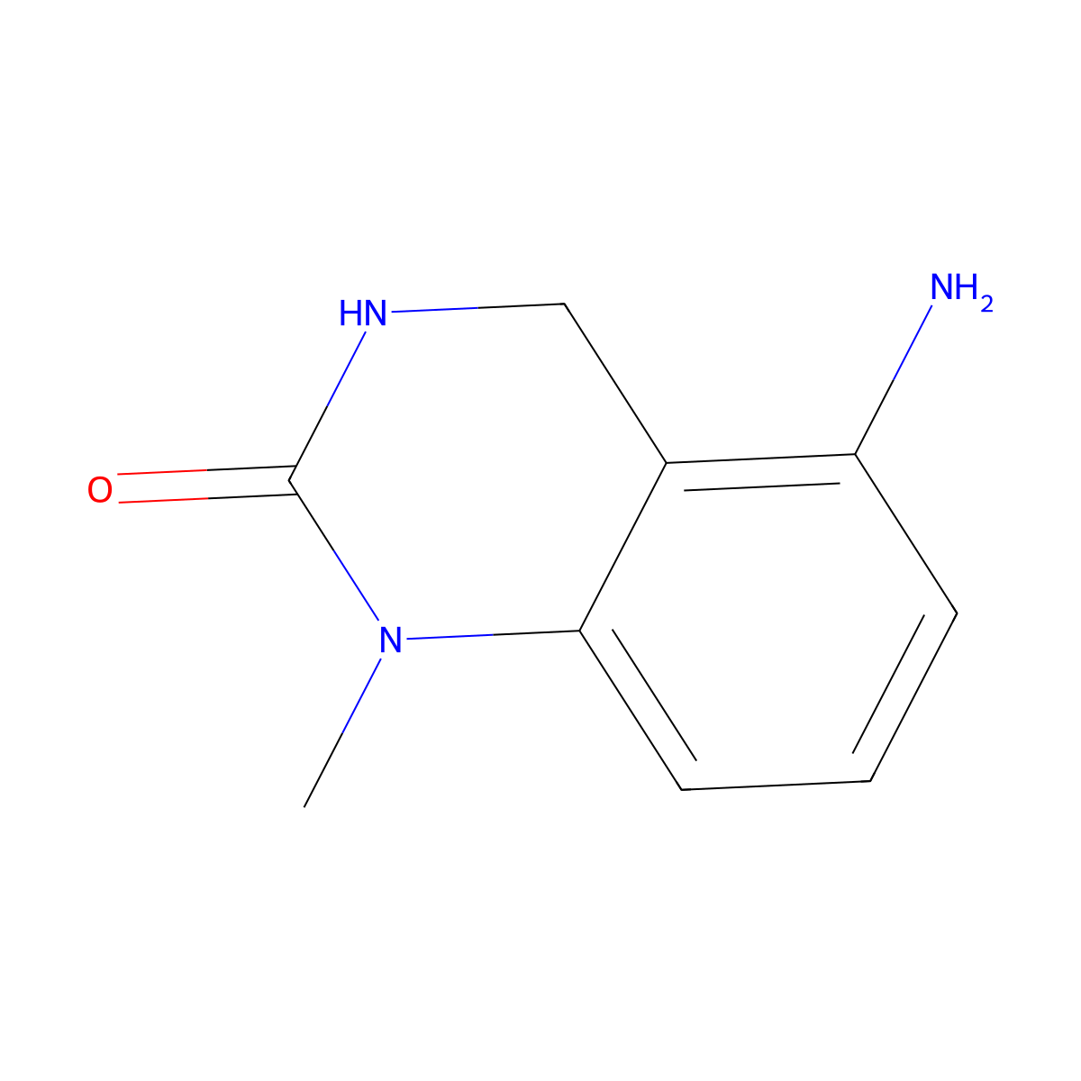 5-amino-1-methyl-3,4-dihydroquinazolin-2(1H)-one molecular structure, CAS 1042973-83-0