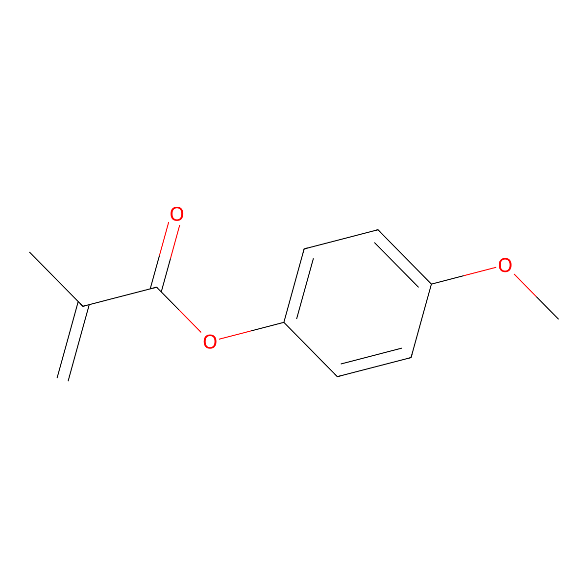 4-Methoxyphenyl methacrylate molecular structure, CAS 10430-85-0