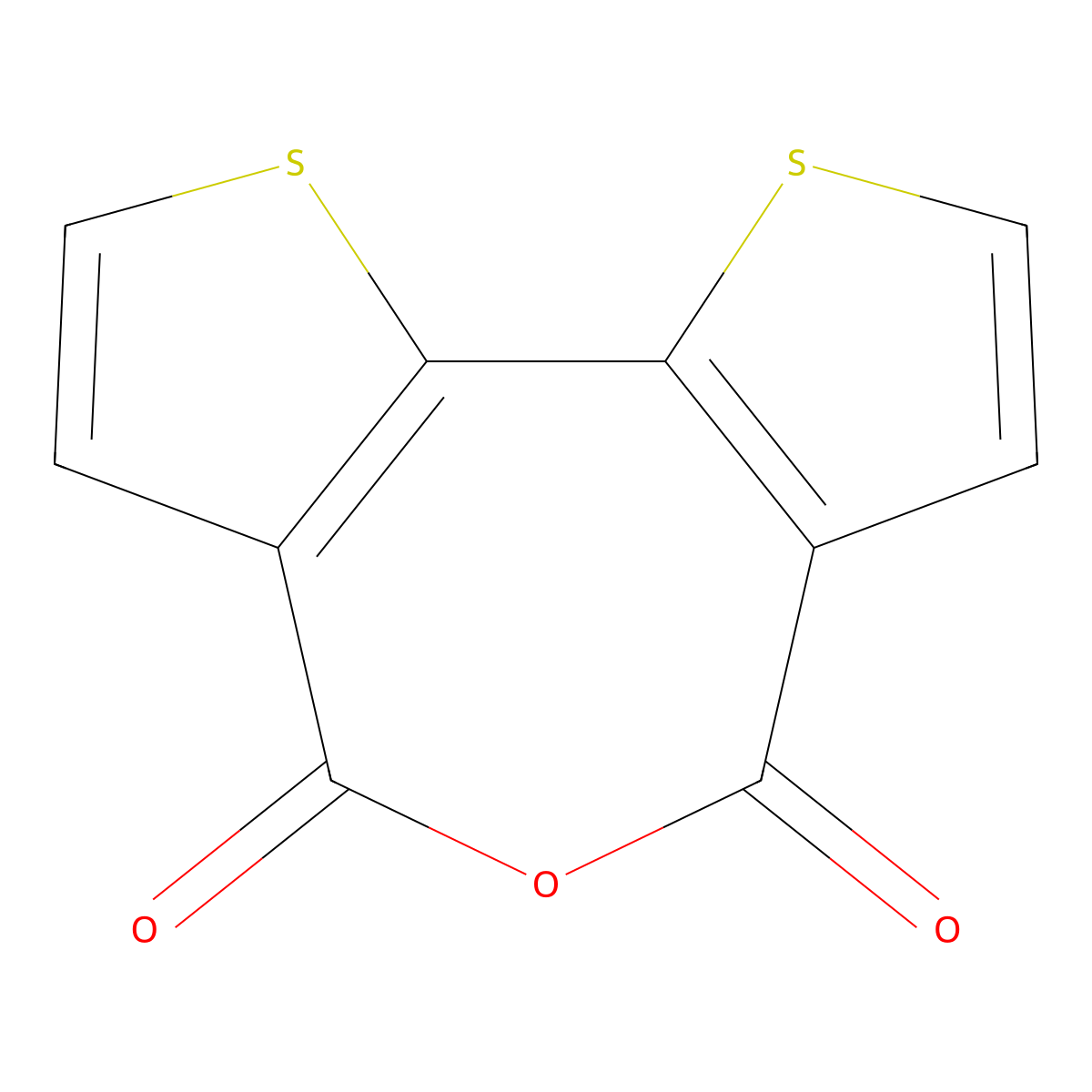 Dithieno(3,2-c:2',3'-e)oxepine-4,6-dione molecular structure, CAS 1043023-52-4