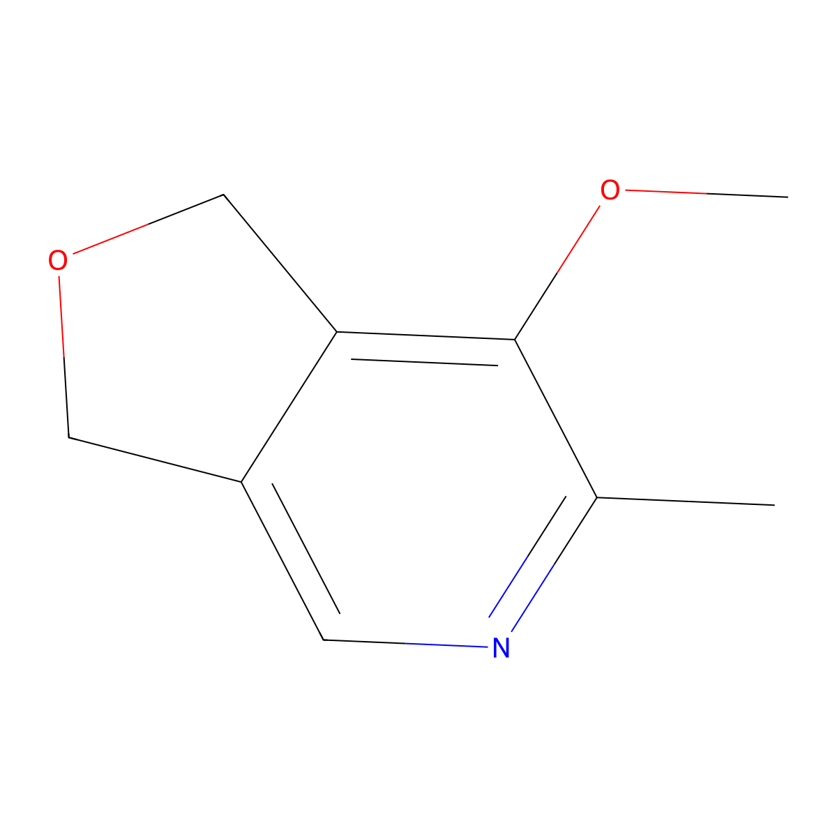 7-Methoxy-6-methyl-1,3-dihydrofuro[3,4-c]pyridine molecular structure, CAS 104307-95-1