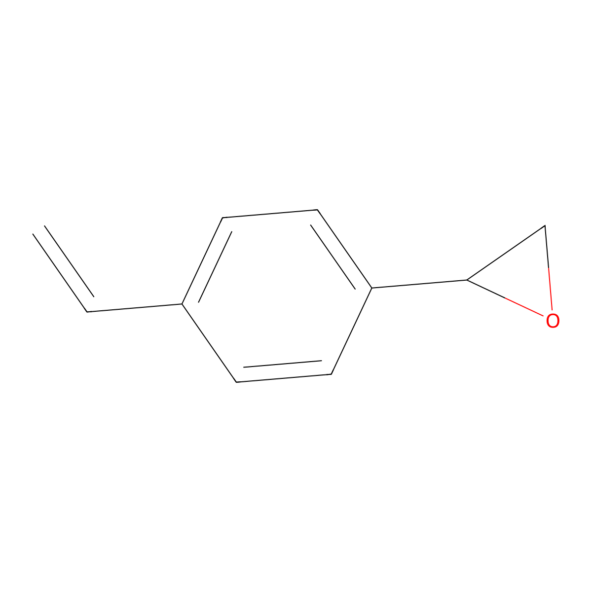 2-(4-Ethenylphenyl)oxirane molecular structure, CAS 10431-61-5