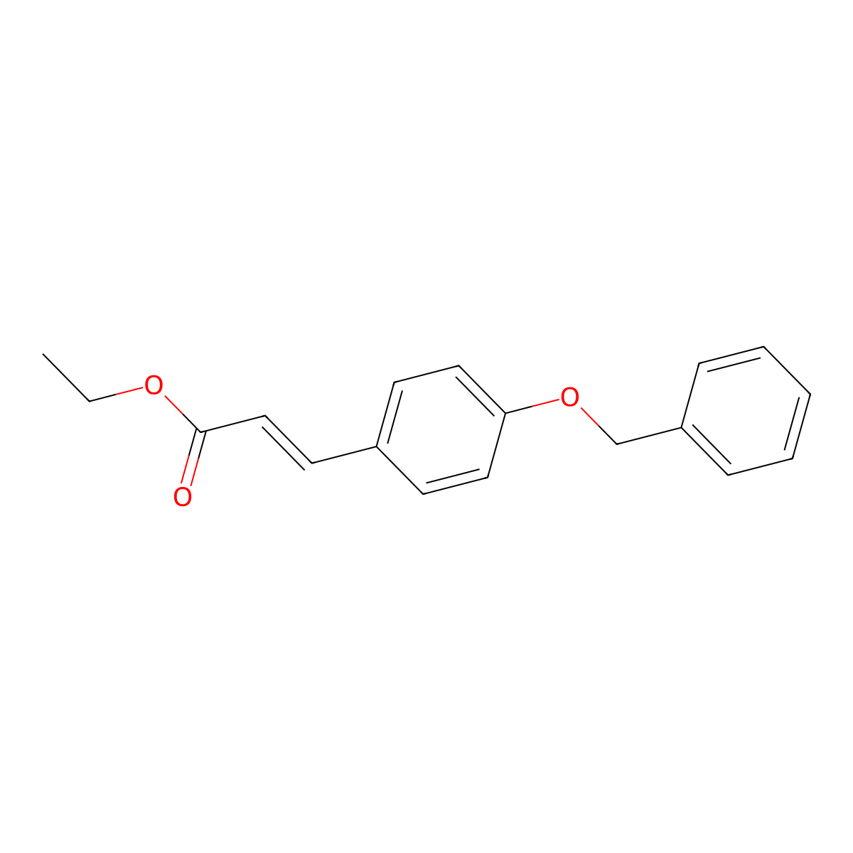 Ethyl 3-[4-(benzyloxy)phenyl]prop-2-enoate molecular structure, CAS 104315-07-3