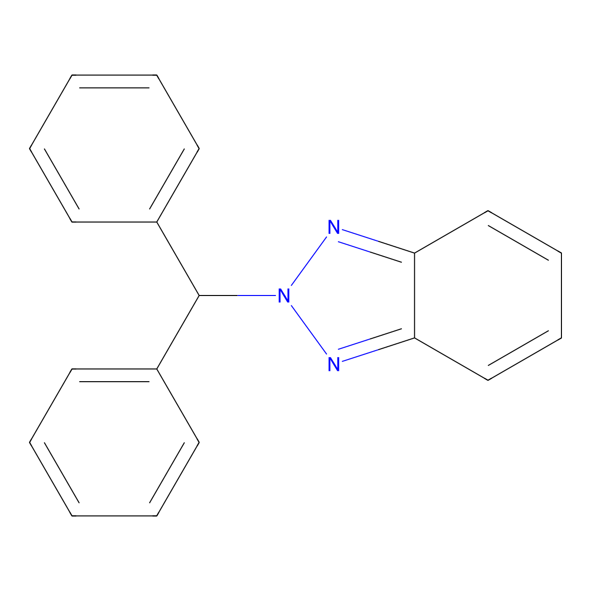 2-(Diphenylmethyl)-2H-1,2,3-benzotriazole molecular structure, CAS 104315-49-3