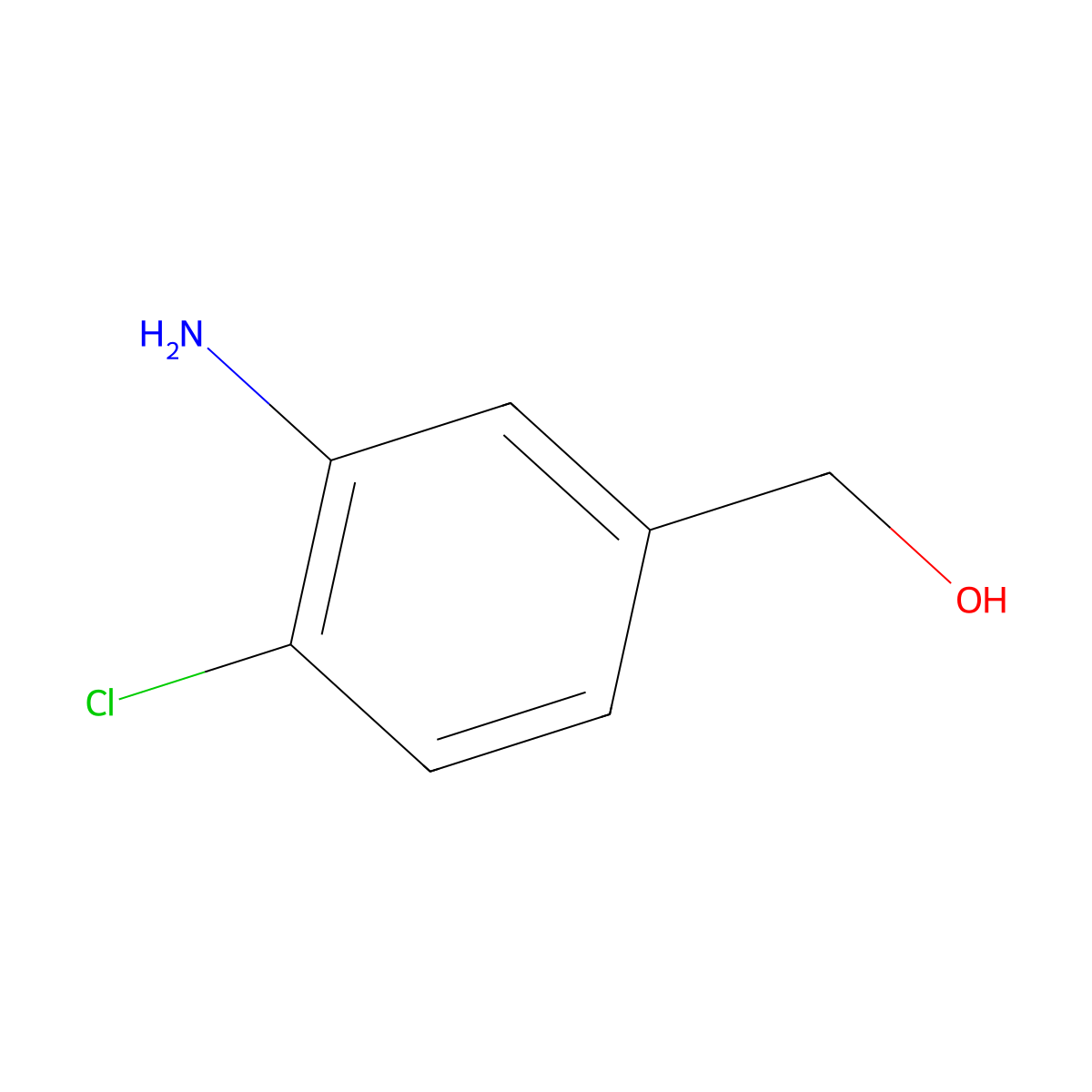 (3-Amino-4-chlorophenyl)methanol molecular structure, CAS 104317-94-4