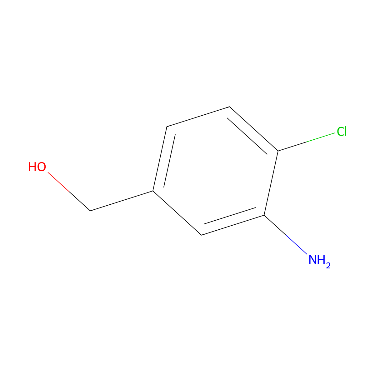 (3-Amino-4-chlorophenyl)methanol molecular structure, CAS 104317-94-4