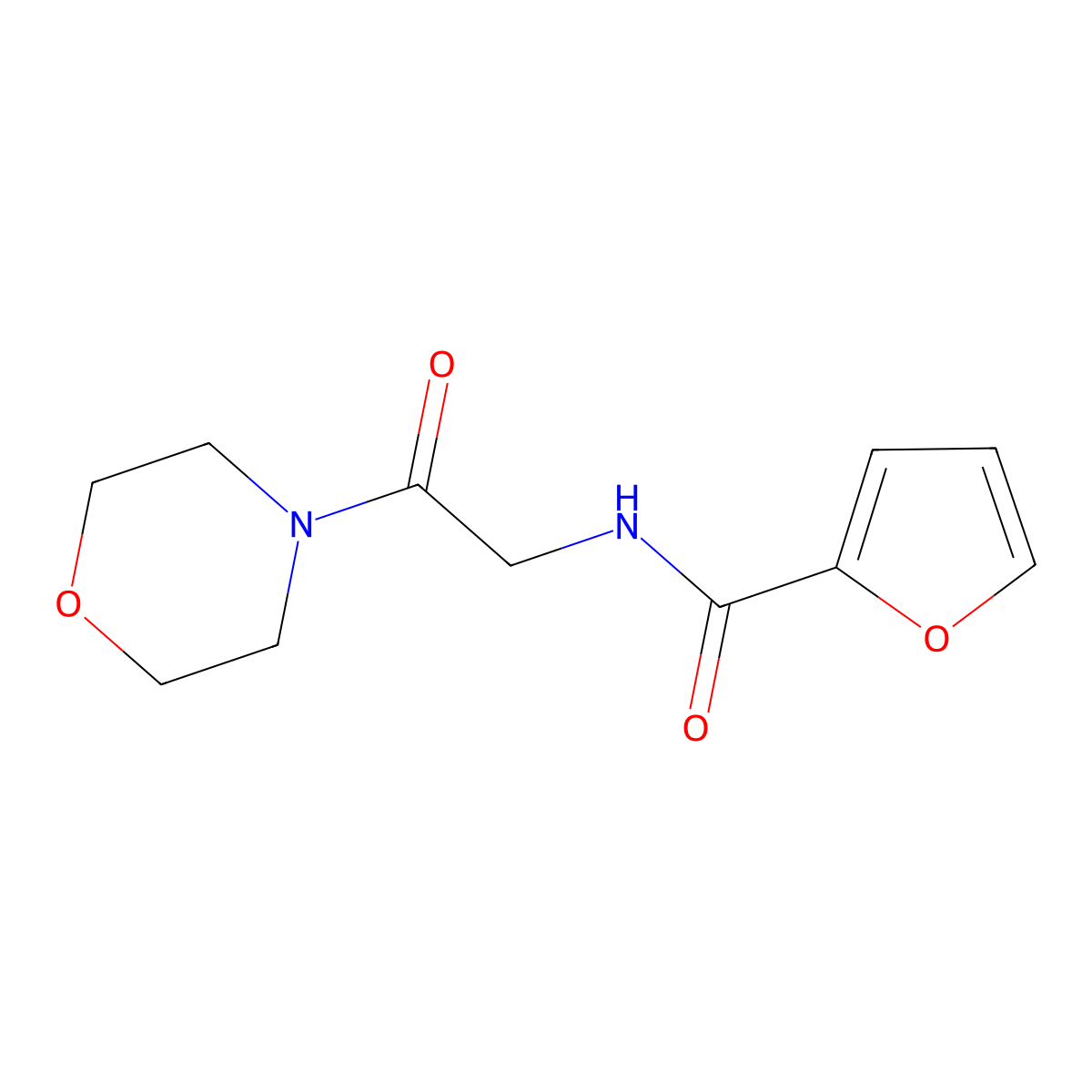 n-(2-Morpholino-2-oxoethyl)furan-2-carboxamide molecular structure, CAS 1043179-30-1