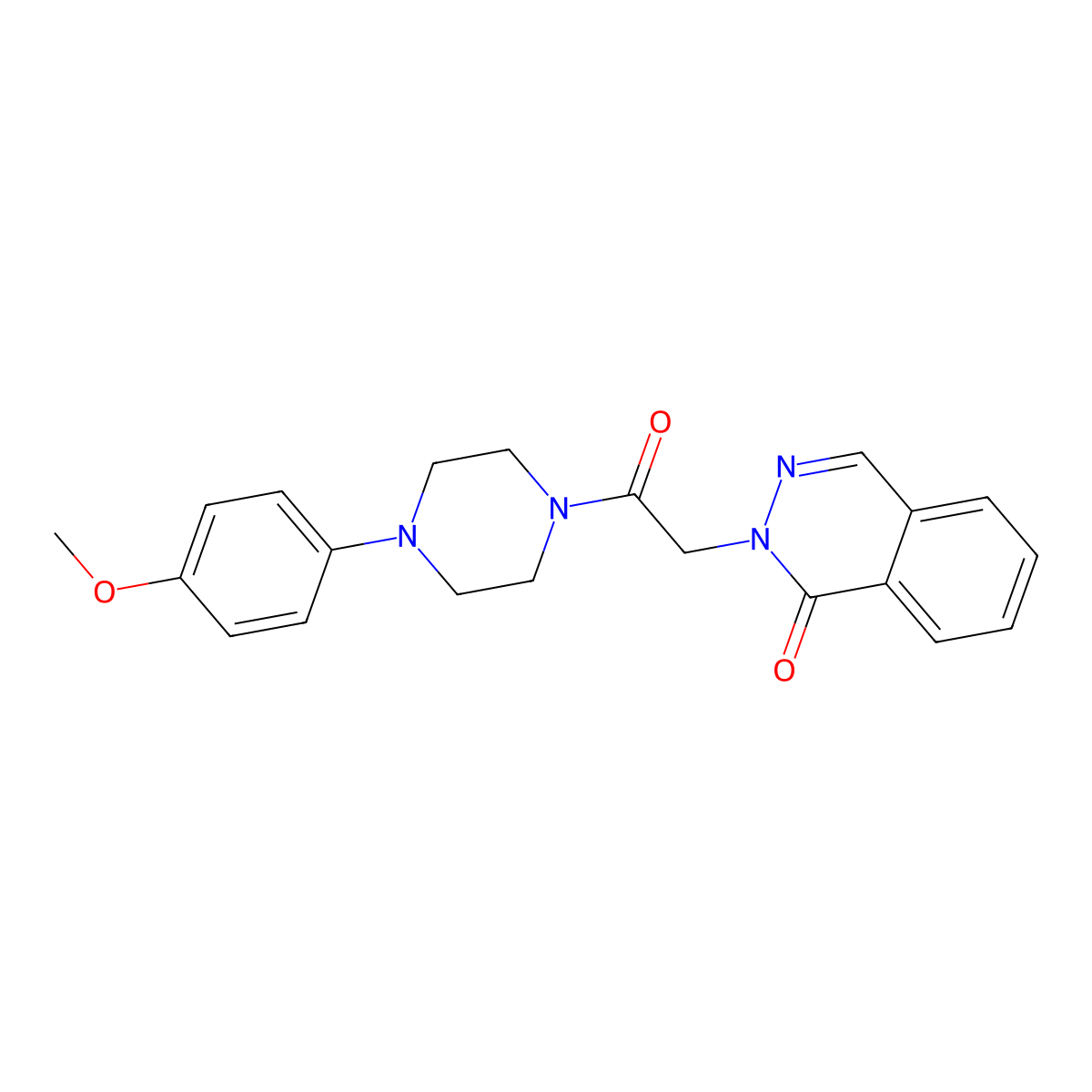 2-{2-[4-(4-methoxyphenyl)piperazino]-2-oxoethyl}-1(2H)-phthalazinone molecular structure, CAS 1043248-27-6