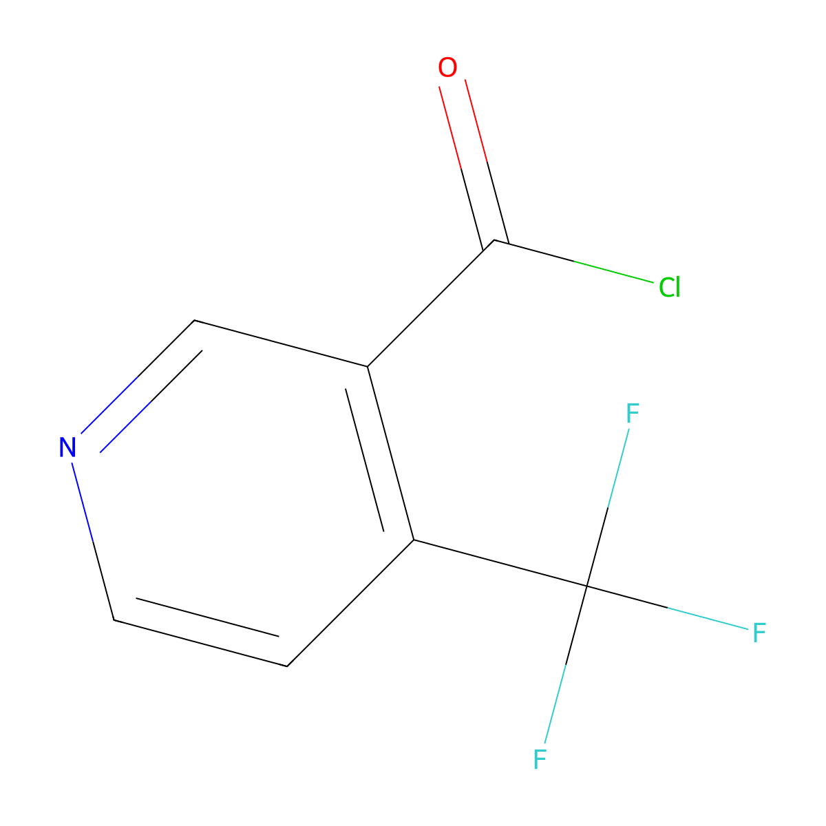 4-Trifluoromethylnicotinoyl chloride molecular structure, CAS 104326-73-0