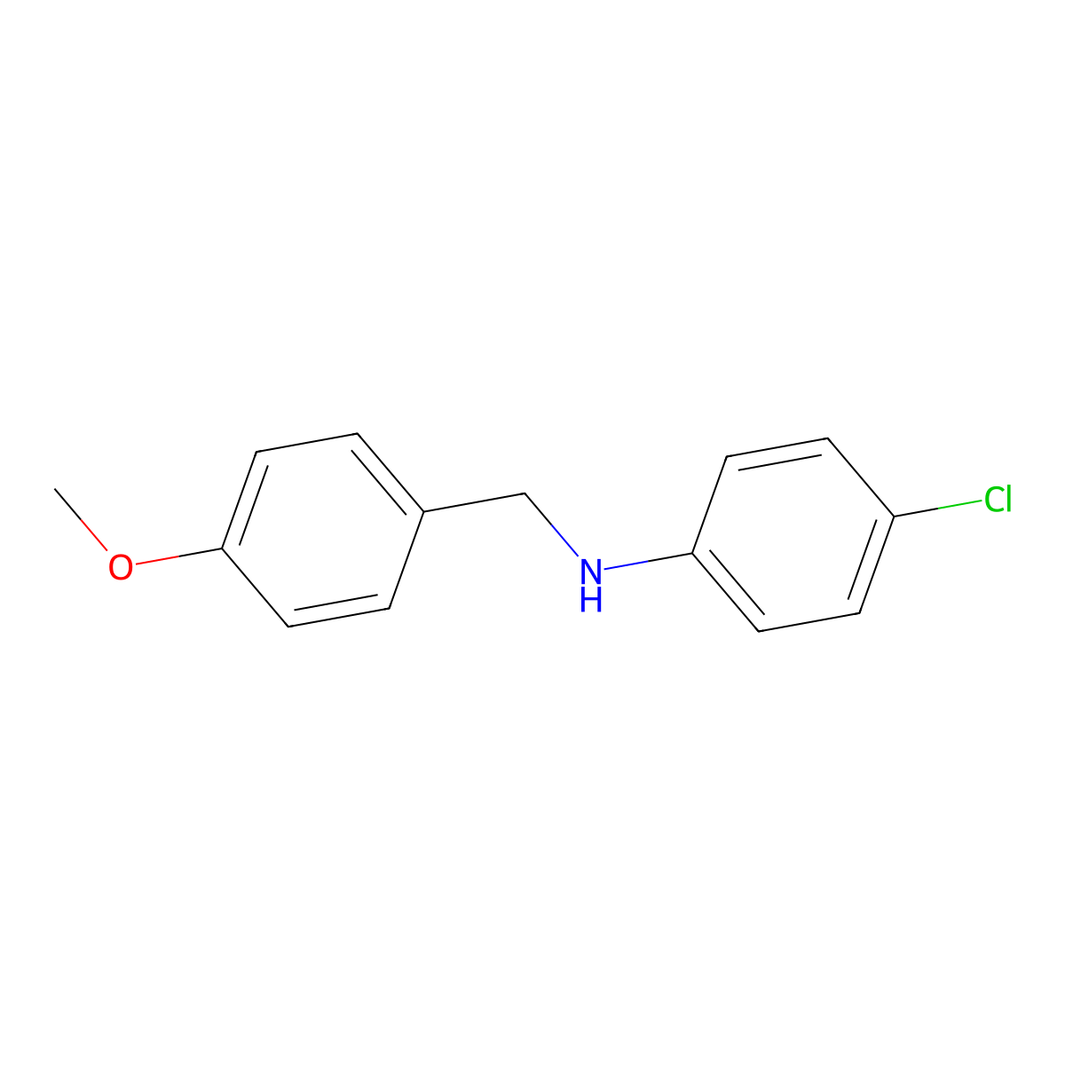 N-(4-Chlorophenyl)-4-methoxybenzylamine molecular structure, CAS 104329-18-2