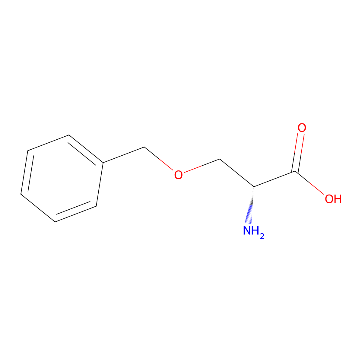 O-Benzyl-D-serine molecular structure, CAS 10433-52-0