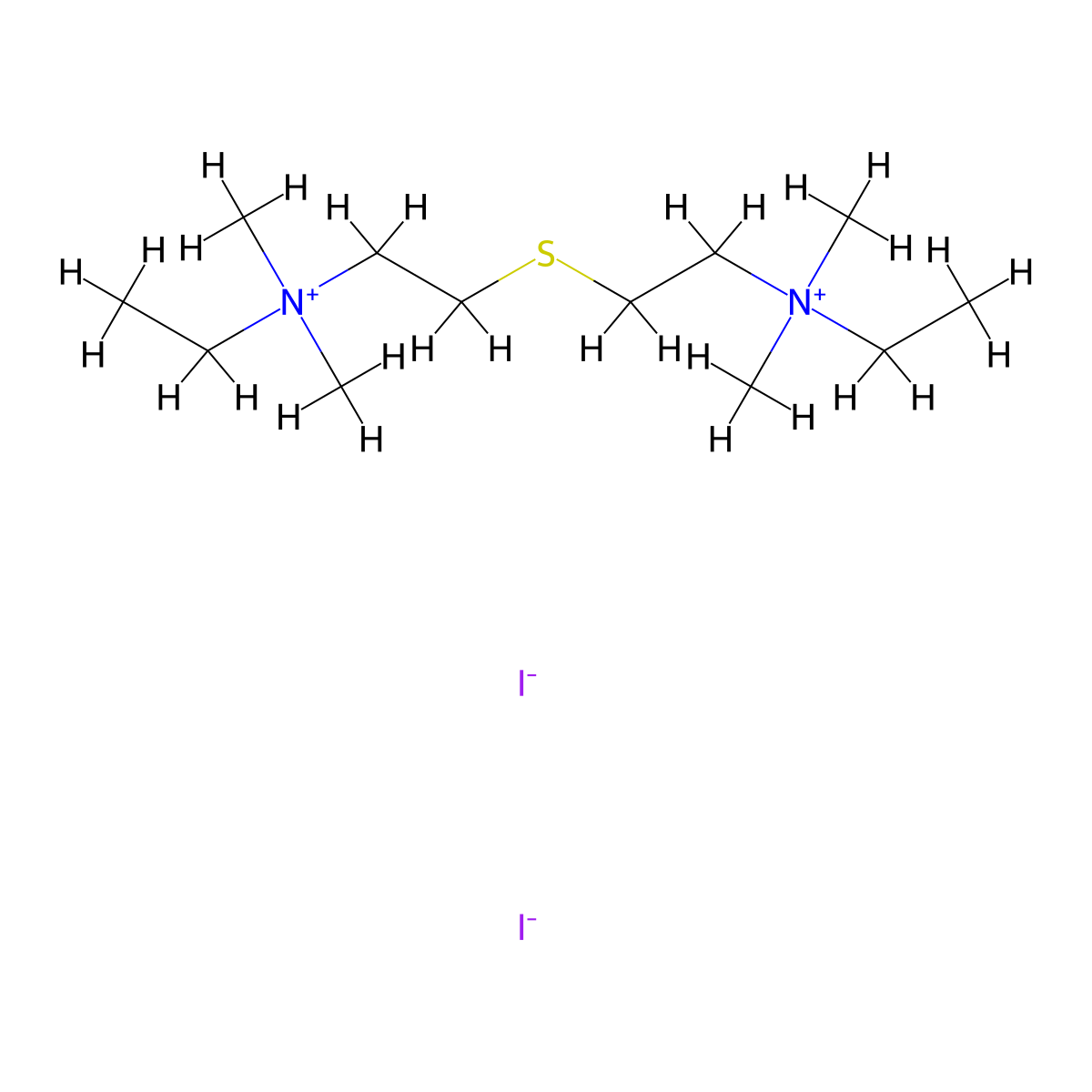 Tiametonium Iodide molecular structure, CAS 10433-71-3