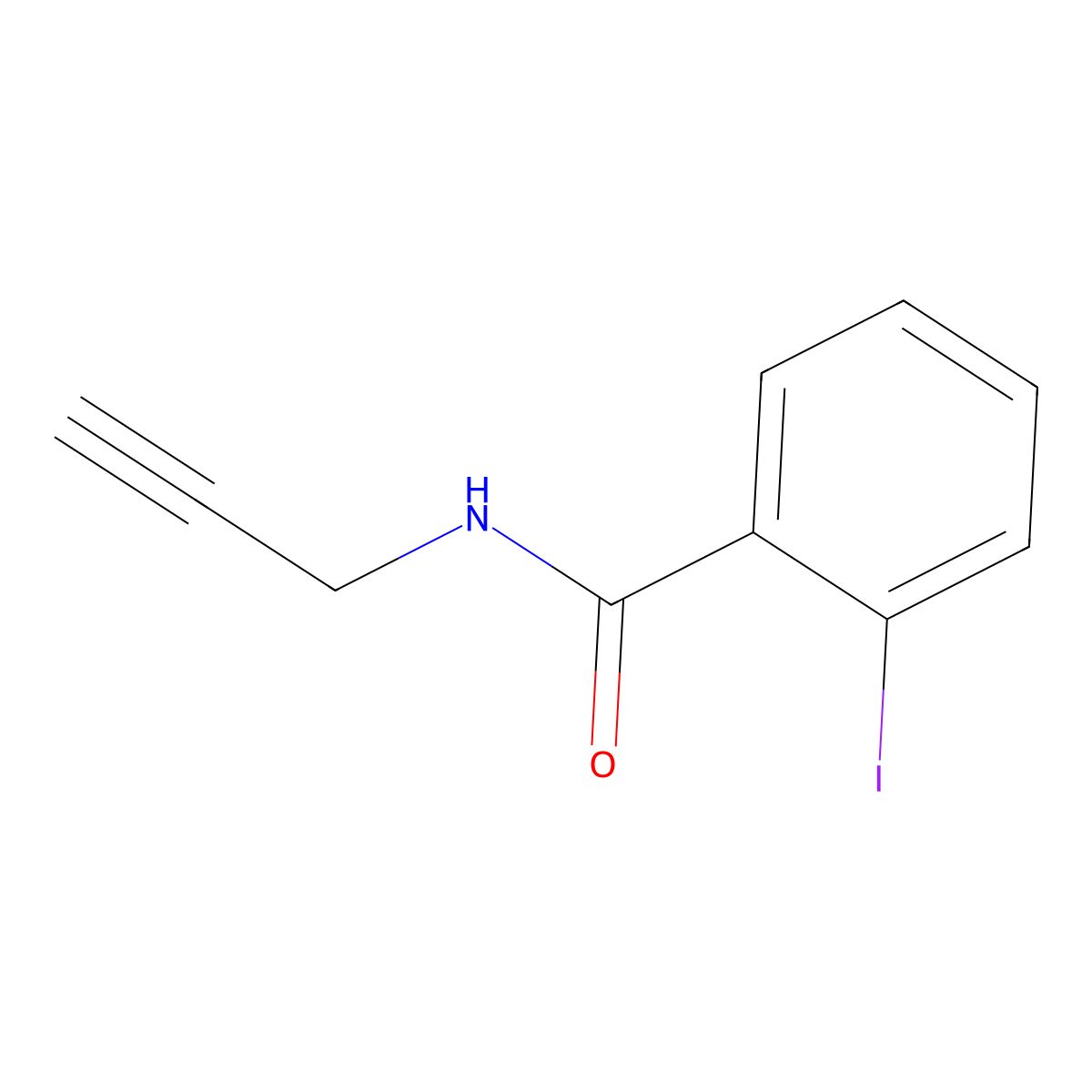 2-Iodo-N-(2-propynyl)benzamide molecular structure, CAS 1043311-77-8