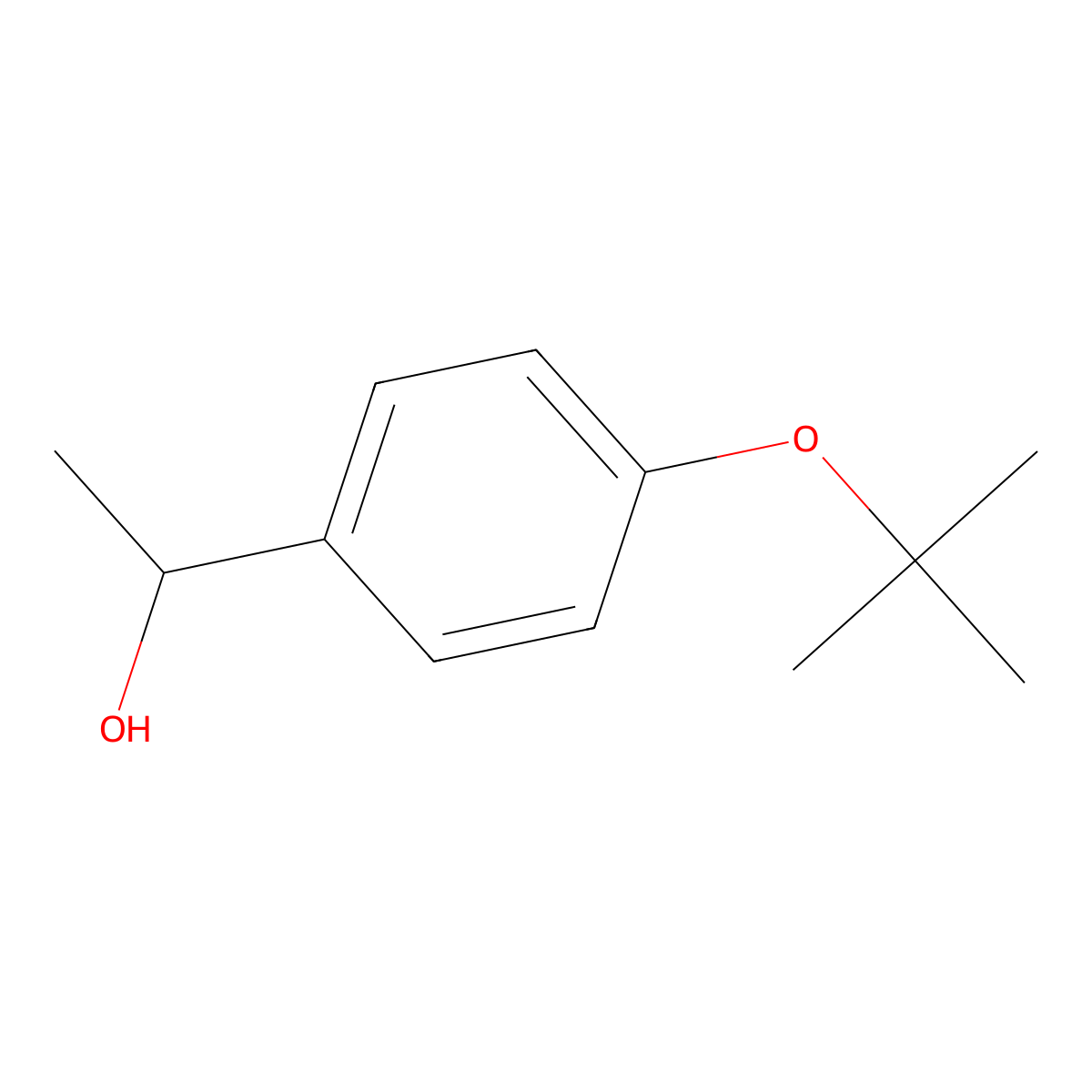 4-(1,1-Dimethylethoxy)-alpha-methylbenzenemethanol molecular structure, CAS 104333-10-0
