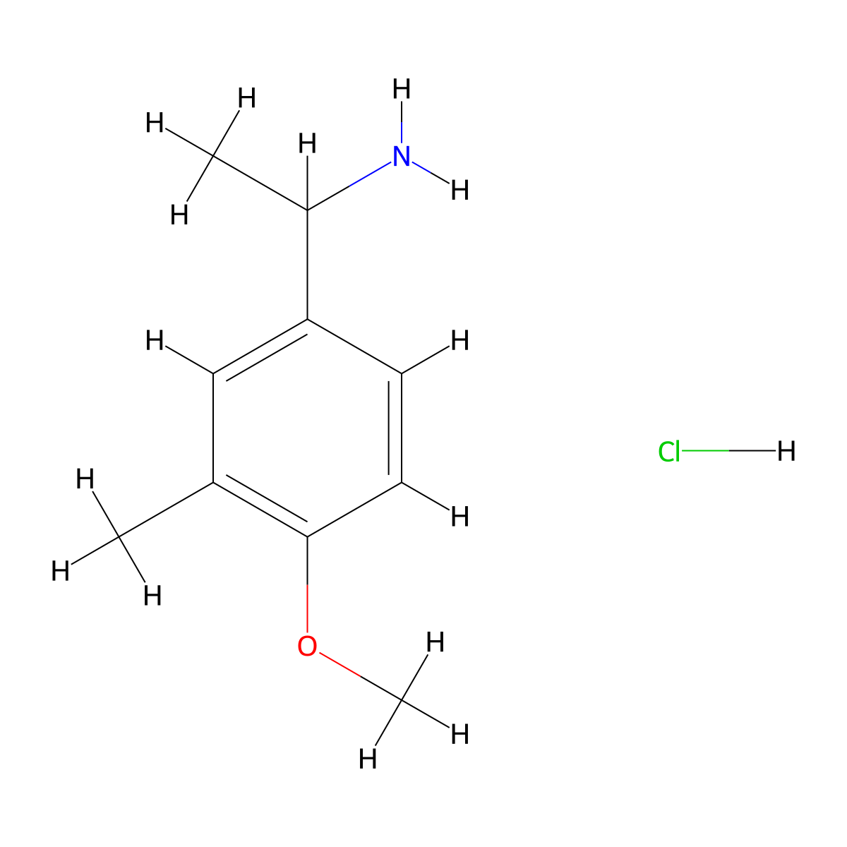 1-(4-Methoxy-3-methylphenyl)ethanamine hydrochloride molecular structure, CAS 104338-21-8
