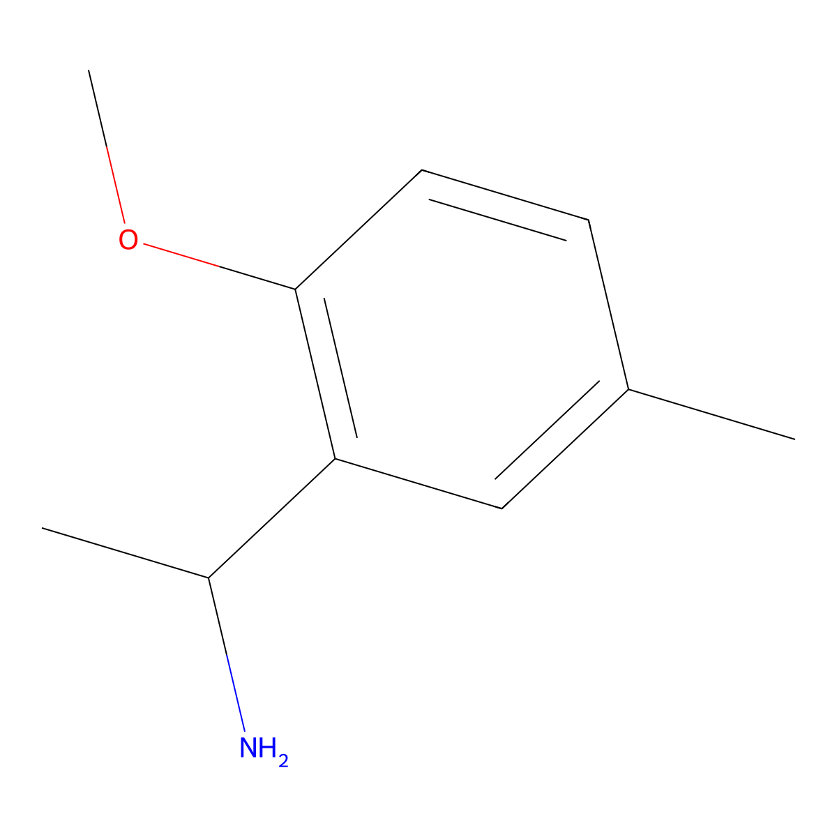 1-(2-Methoxy-5-methylphenyl)ethan-1-amine molecular structure, CAS 104338-22-9