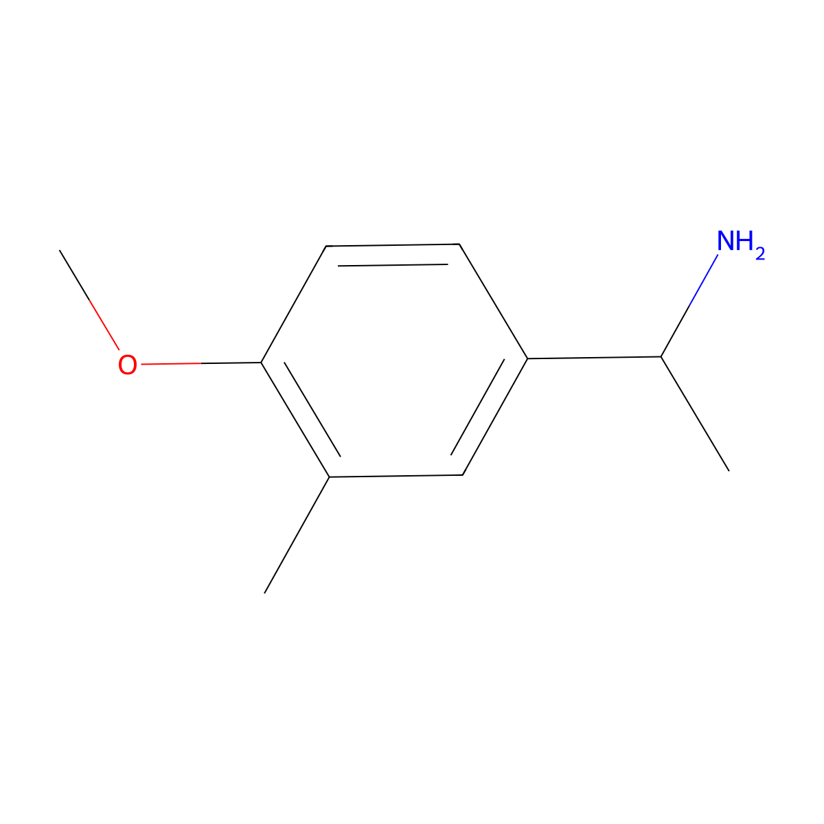 1-(4-Methoxy-3-methylphenyl)ethanamine molecular structure, CAS 104338-23-0