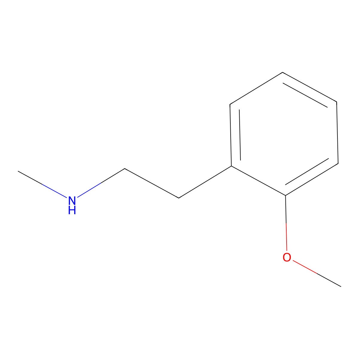 [2-(2-Methoxyphenyl)ethyl](methyl)amine molecular structure, CAS 104338-26-3