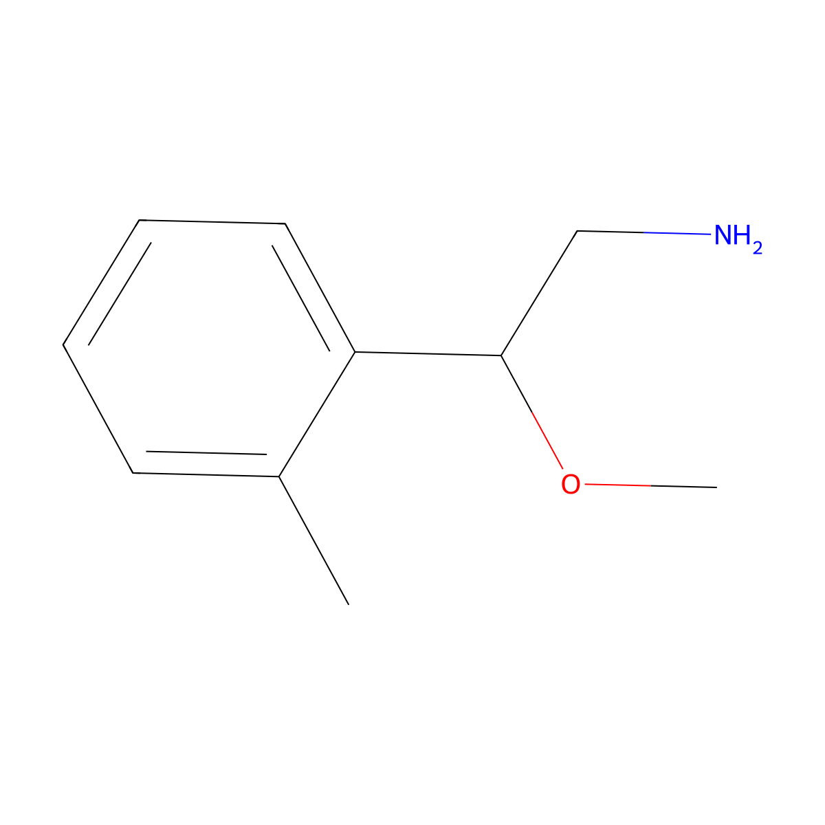 2-Methoxy-2-(o-tolyl)ethanamine molecular structure, CAS 104338-28-5