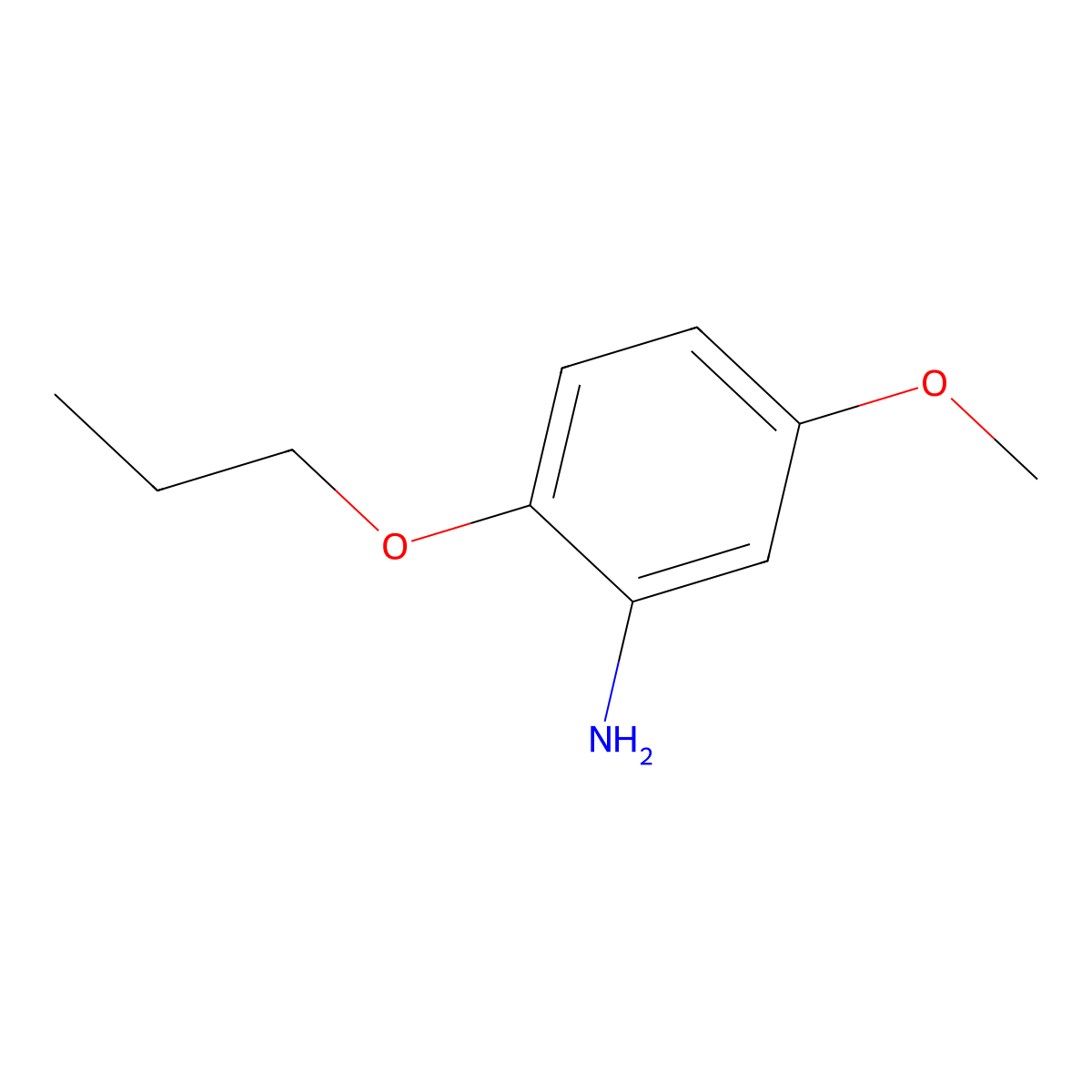 5-Methoxy-2-propoxyaniline molecular structure, CAS 104338-45-6