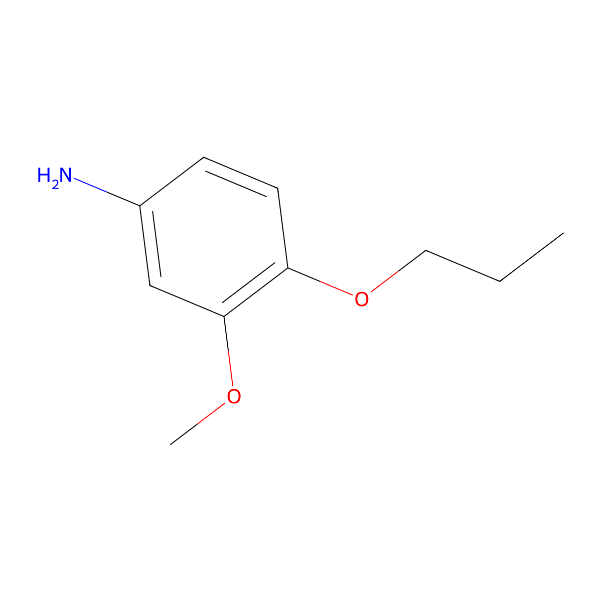 m-Anisidine, 4-propoxy- molecular structure, CAS 104338-87-6