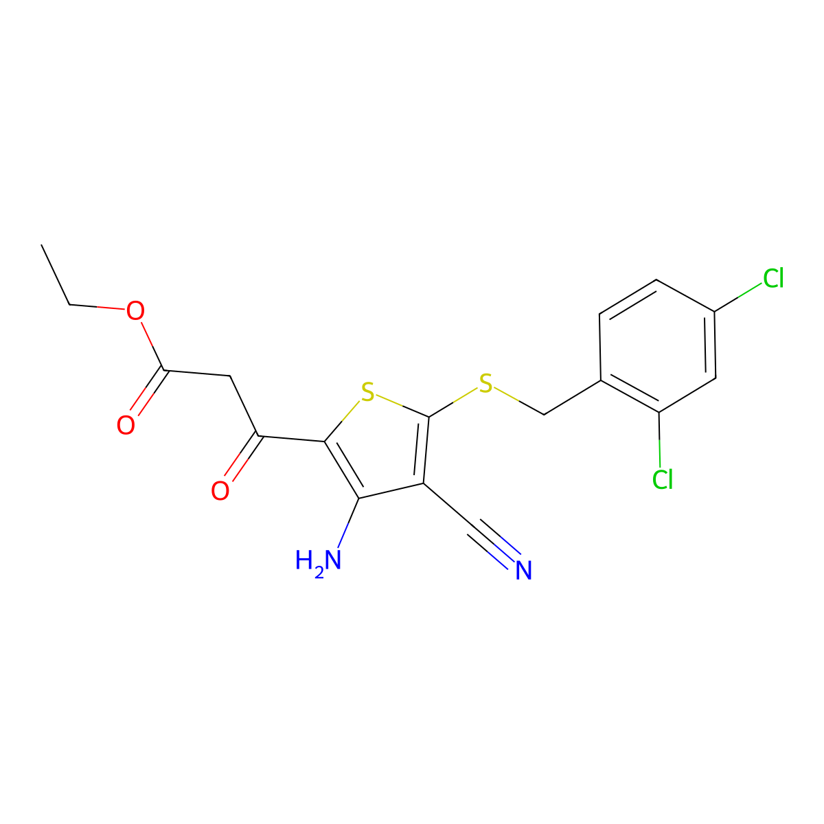 C17H14Cl2N2O3S2 molecular structure, CAS 1043384-32-2